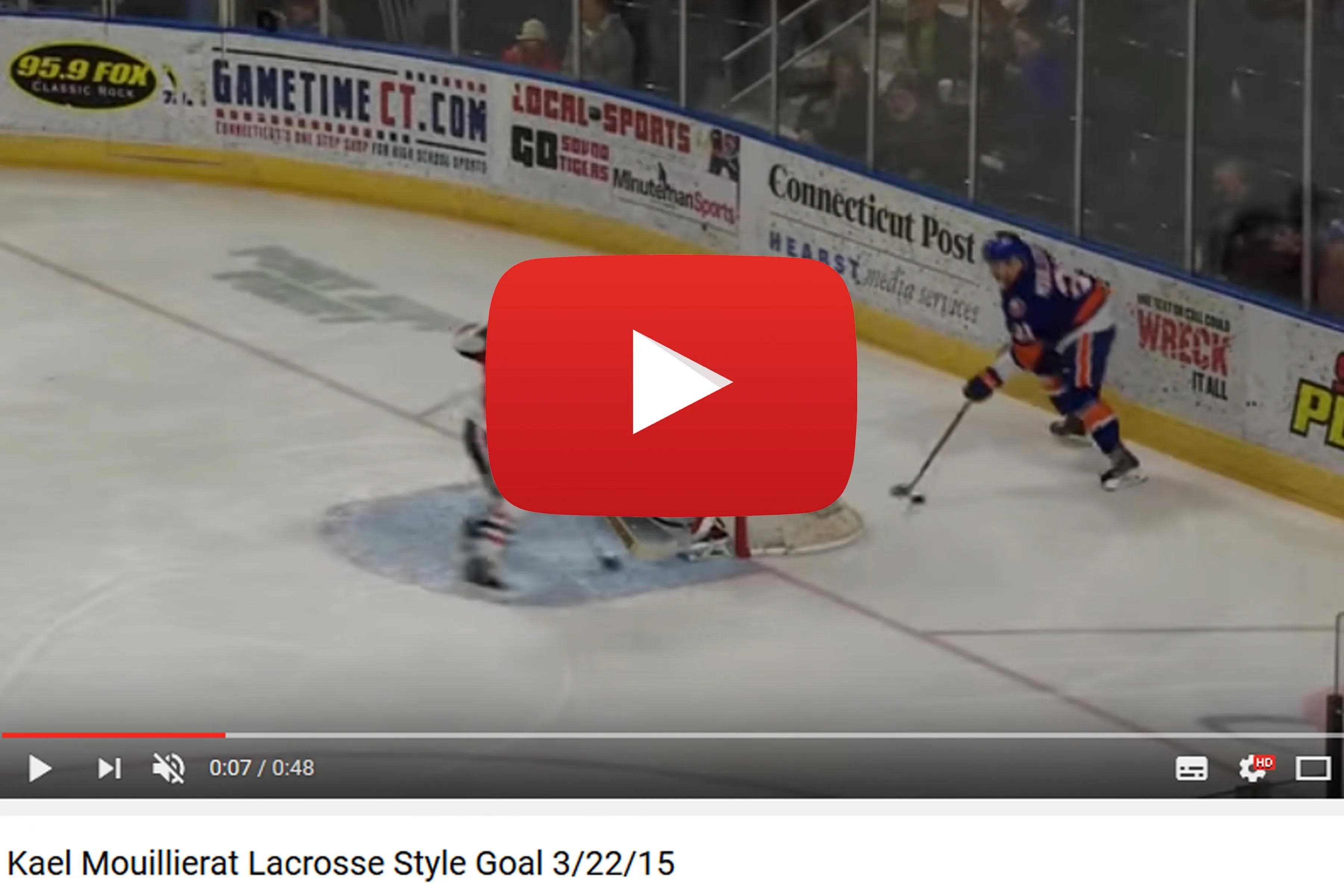 Kael Mouillierats trickreiches Lacrosse-Tor finden Sie bei youtube: http://tinyurl.com/kael-lacrosse