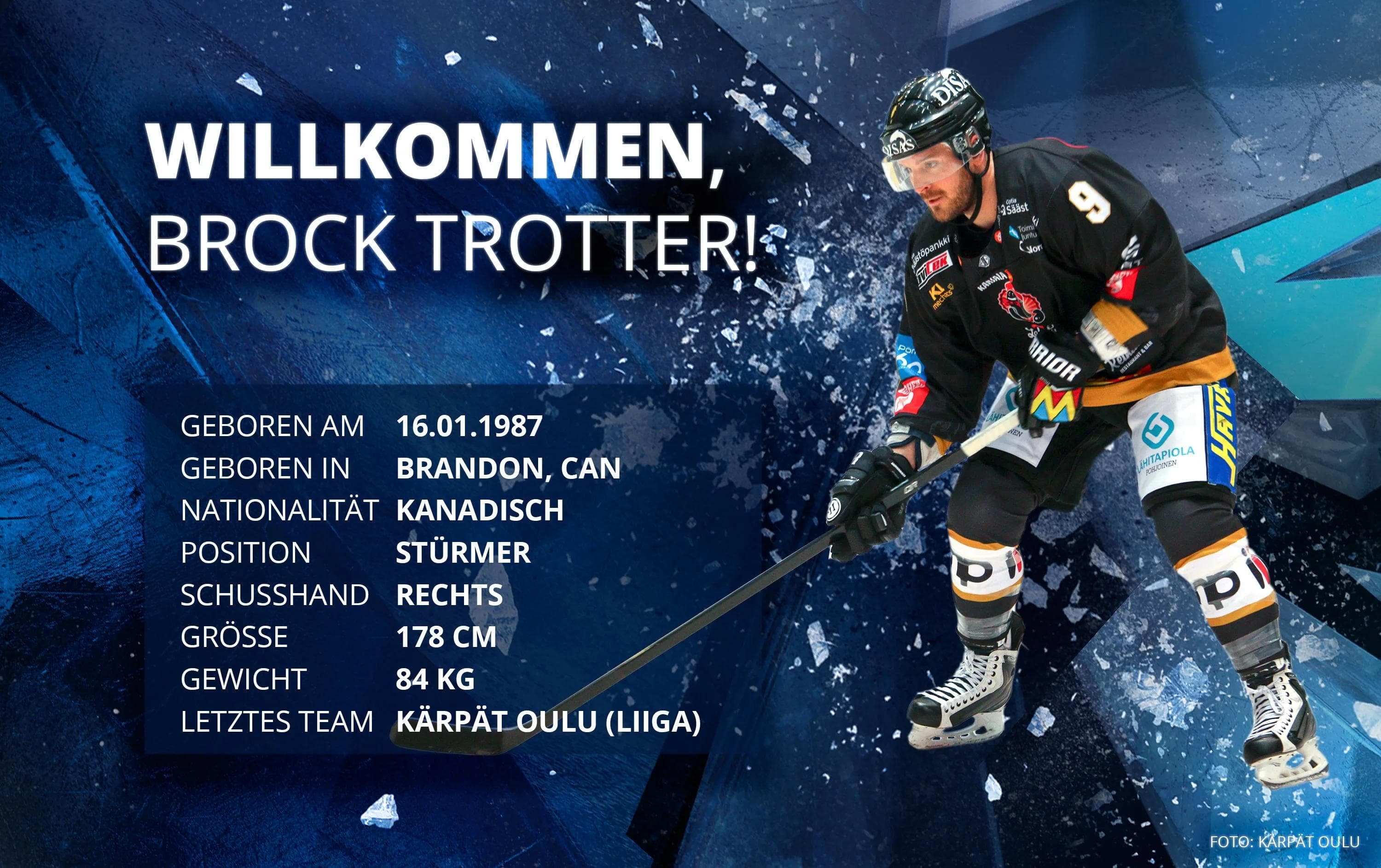 Brock Trotter verstärkt die ERC-Offensive