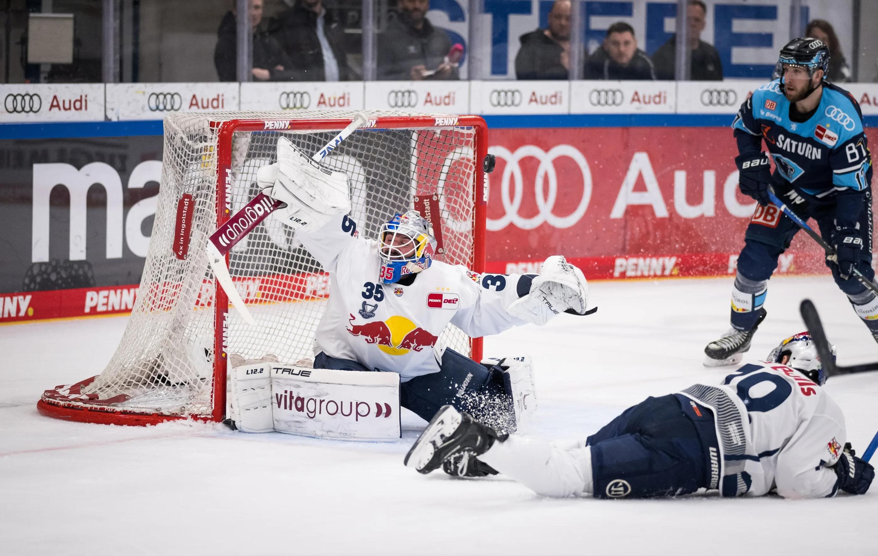 Die Panther konnten Gäste-Goalie Mathias Niederberger nicht überwinden.
Foto: City-Press