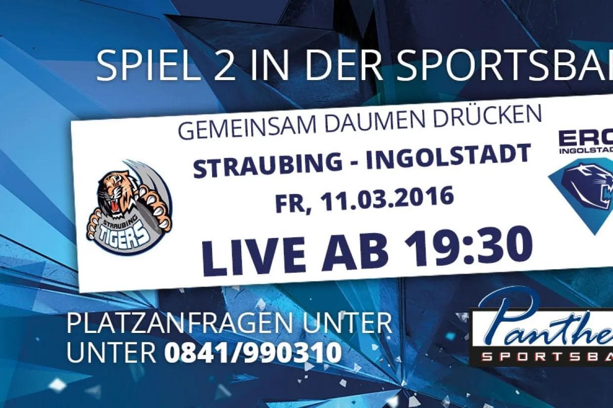 Playoffs in der Panther Sportsbar: Mitfiebern und zu Abend essen.