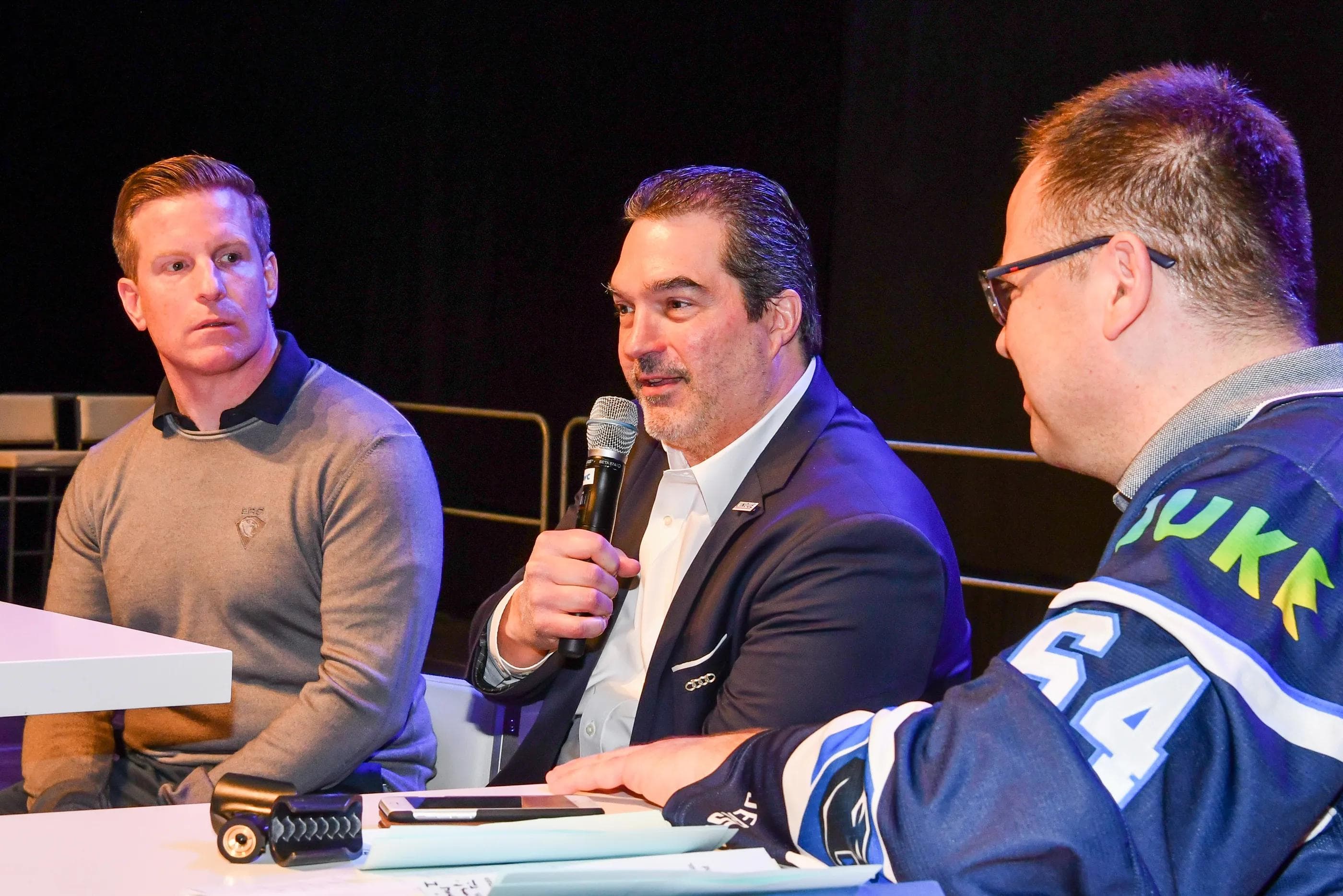 Saisonfazit von Tim Regan und Larry Mitchell. Foto: st-foto/Strisch