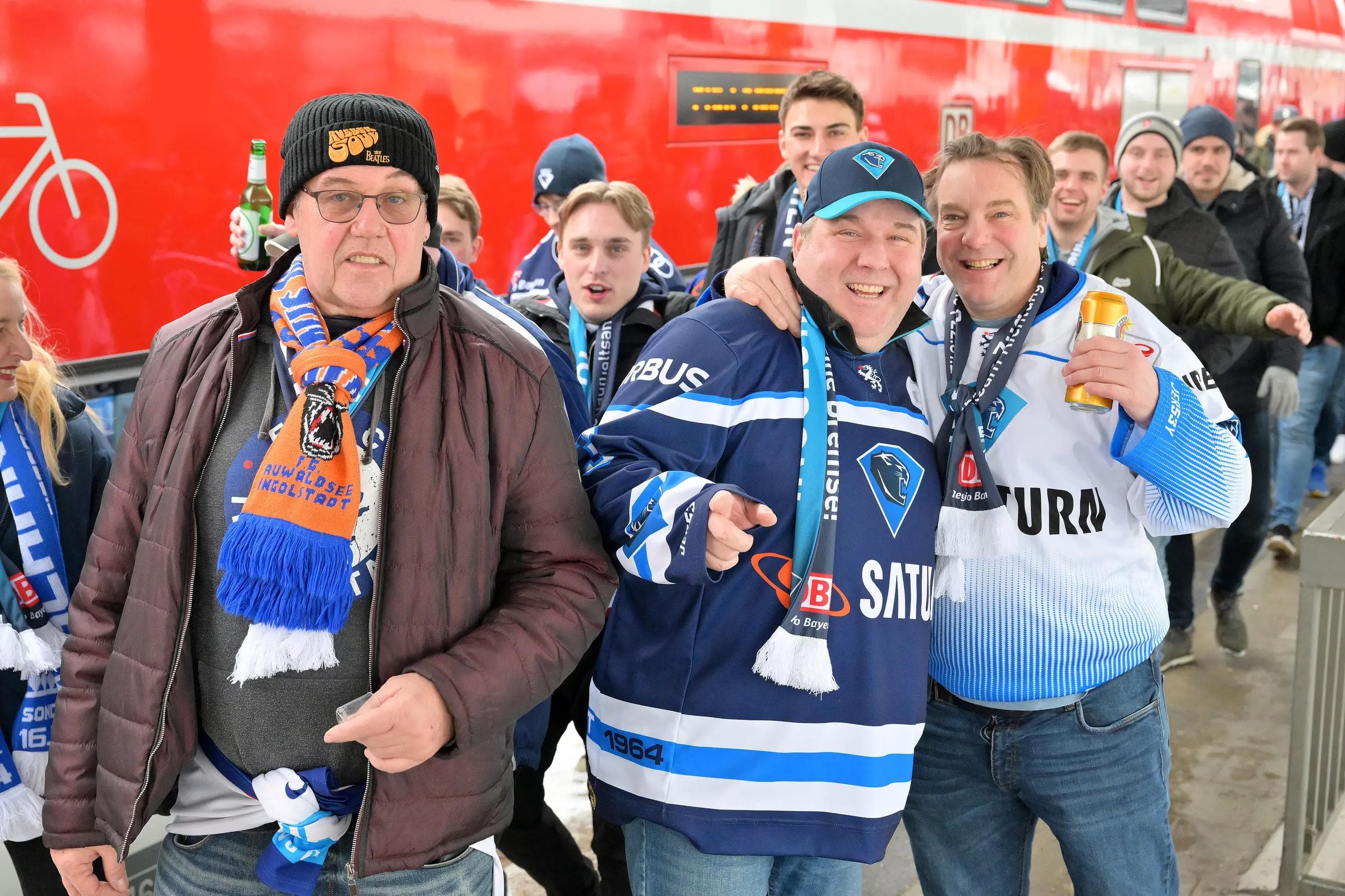 Mit dem DB Regio Bayern Fanzug zum Derby nach München.
Foto: Johannes Traub/JT-Presse.de