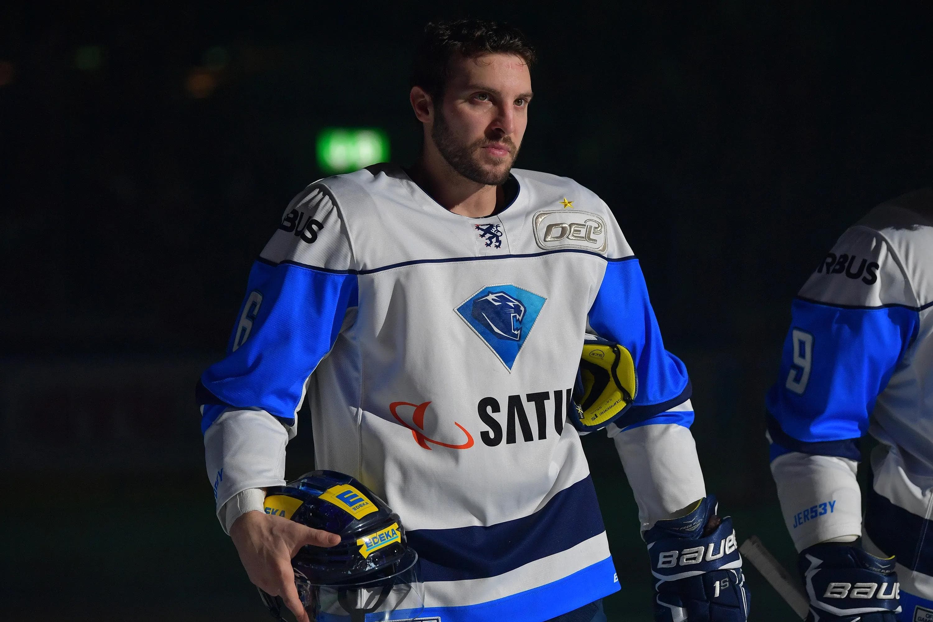 Brett Olson ist in aller Munde.
Foto: Johannes TRAUB / ST-Foto.de