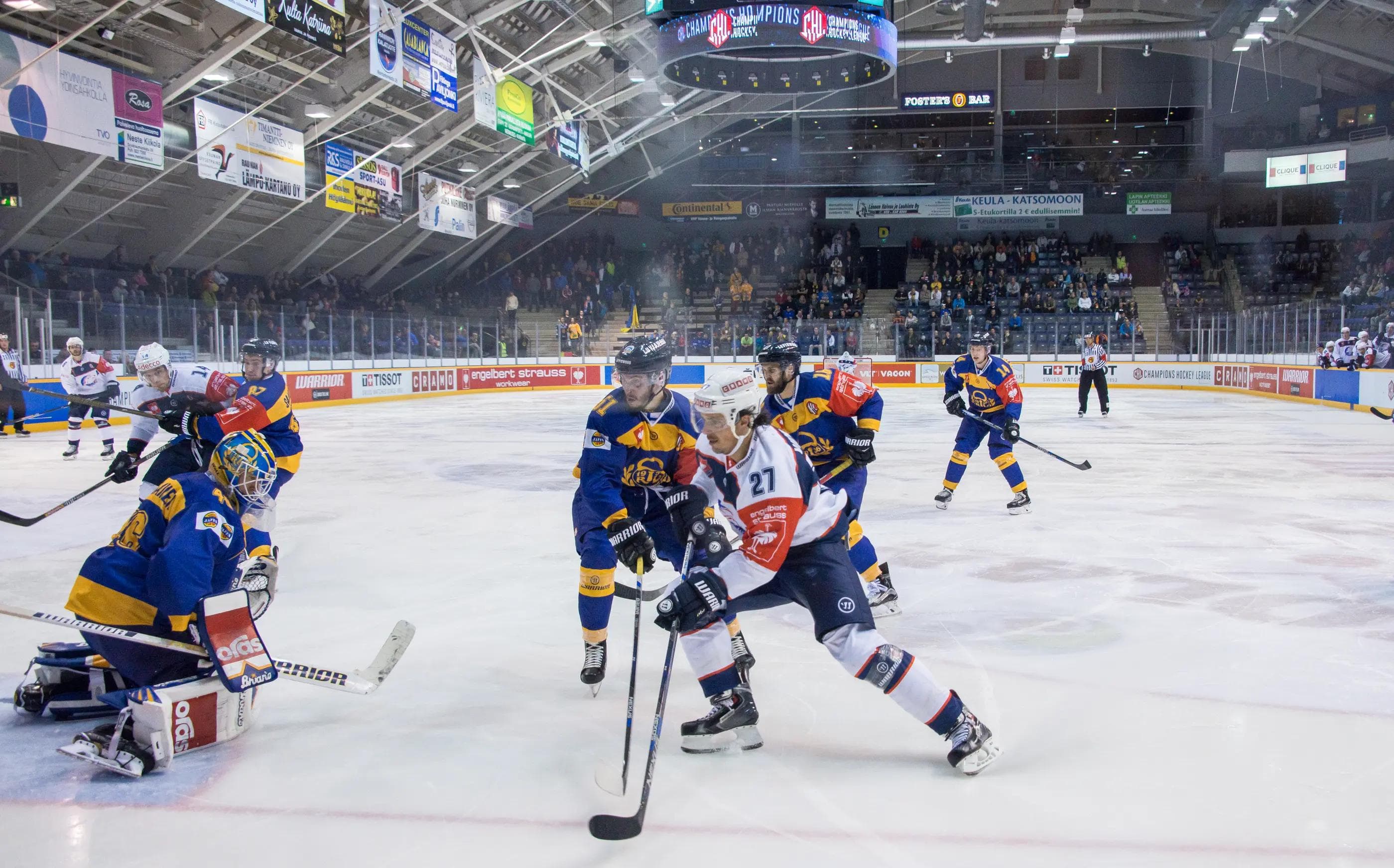 Die ZSC Lions besiegten auch Lukko Rauma, das aber wegen der großen eigenen Ziele nun Ingolstadt aus dem Weg räumen will. Foto: Lukko Rauma/Champions Hockey League via Getty Images)