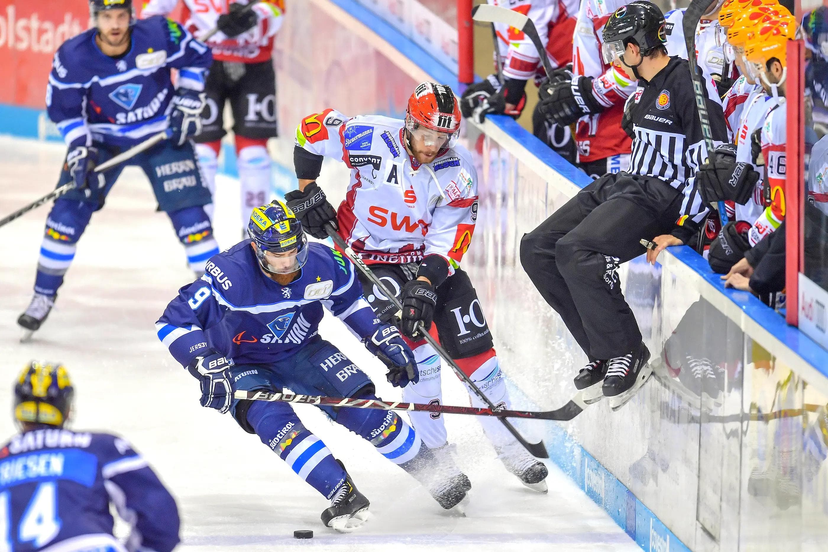 Rund ums Heimspiel gegen Bremerhaven ist viel geboten.
Foto: Johannes TRAUB / ST-Foto.de
