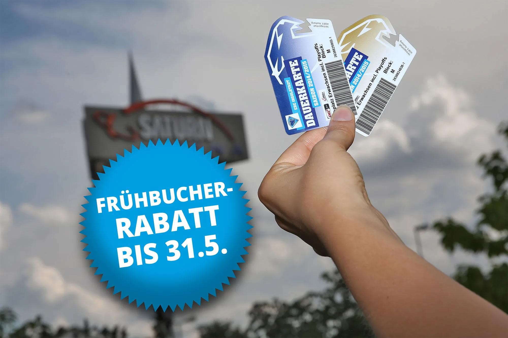 Frühbucherrabatt für die Dauerkarte noch bis 31.5.
