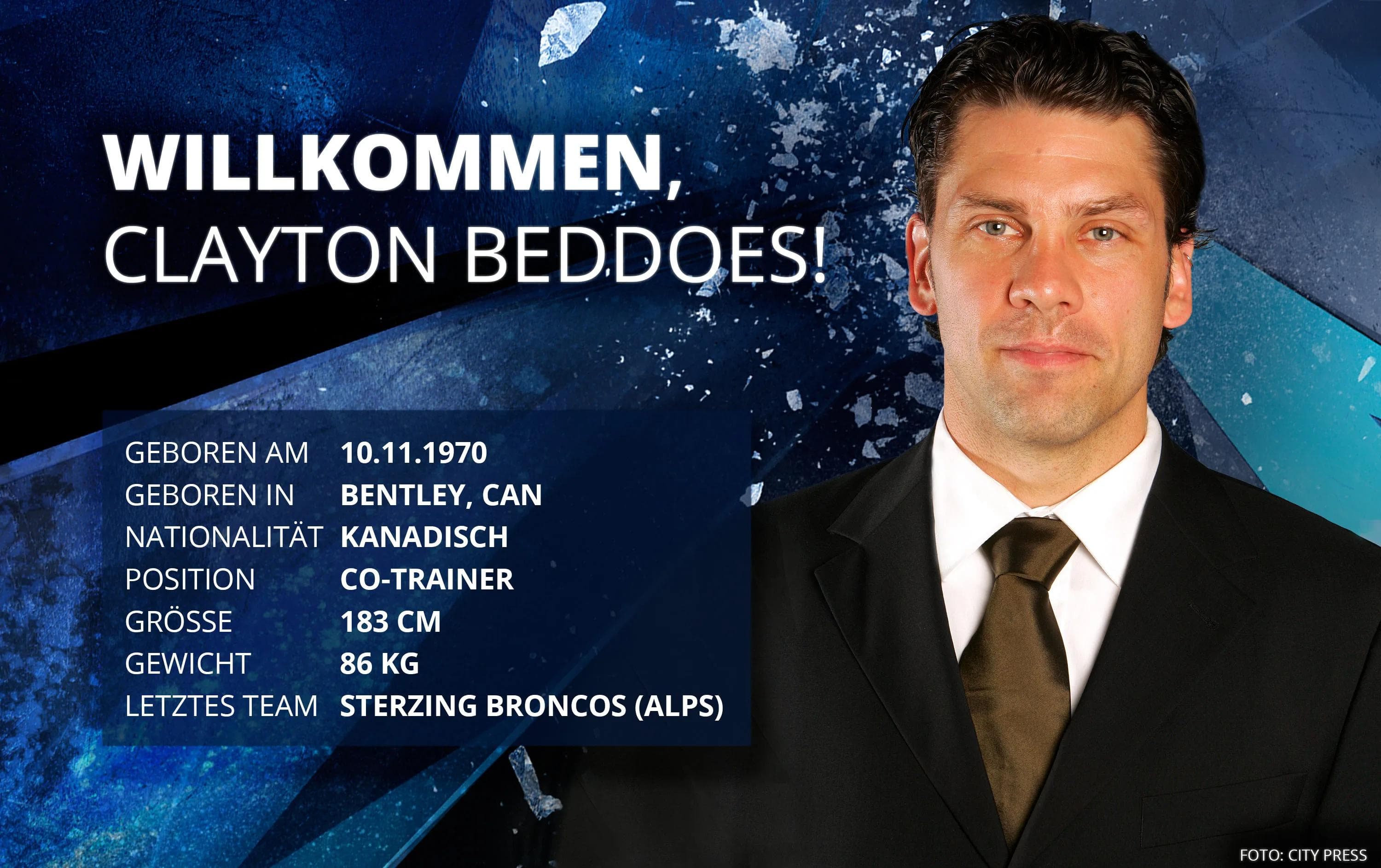 Clayton Beddoes bringt Erfahrung als DEL-Assistenzcoach mit.
