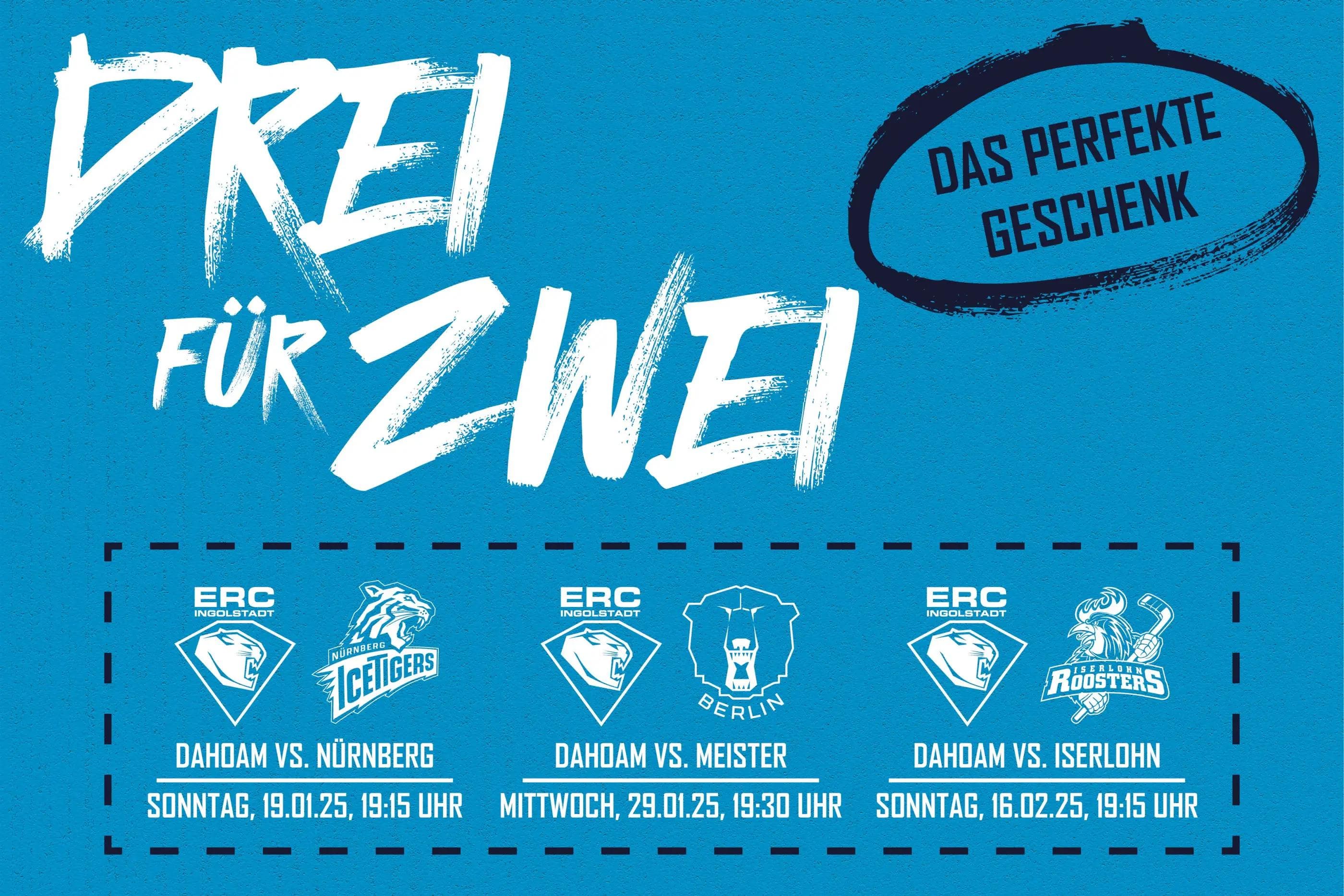 Ticketaktion - Drei für zwei