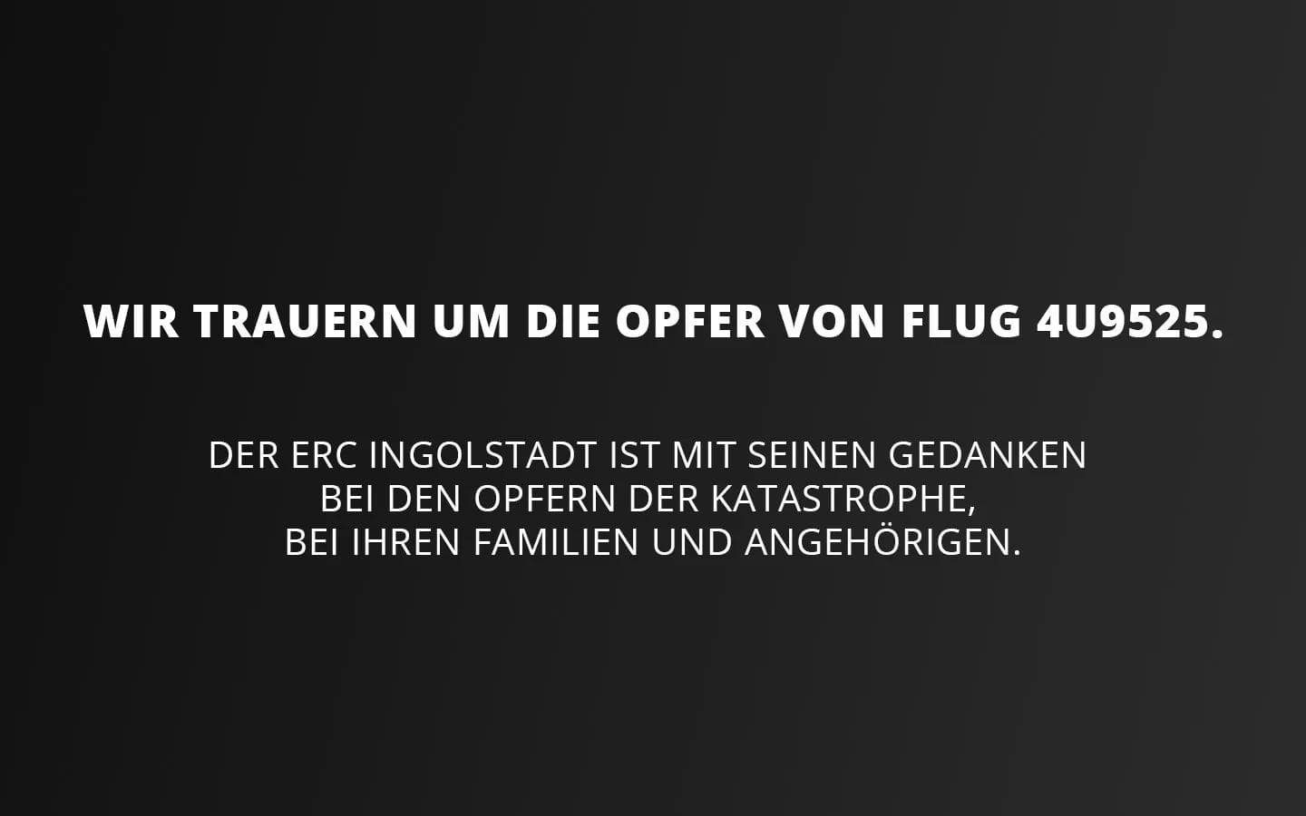 Wir trauern um die Opfer von Flug 4U9525.