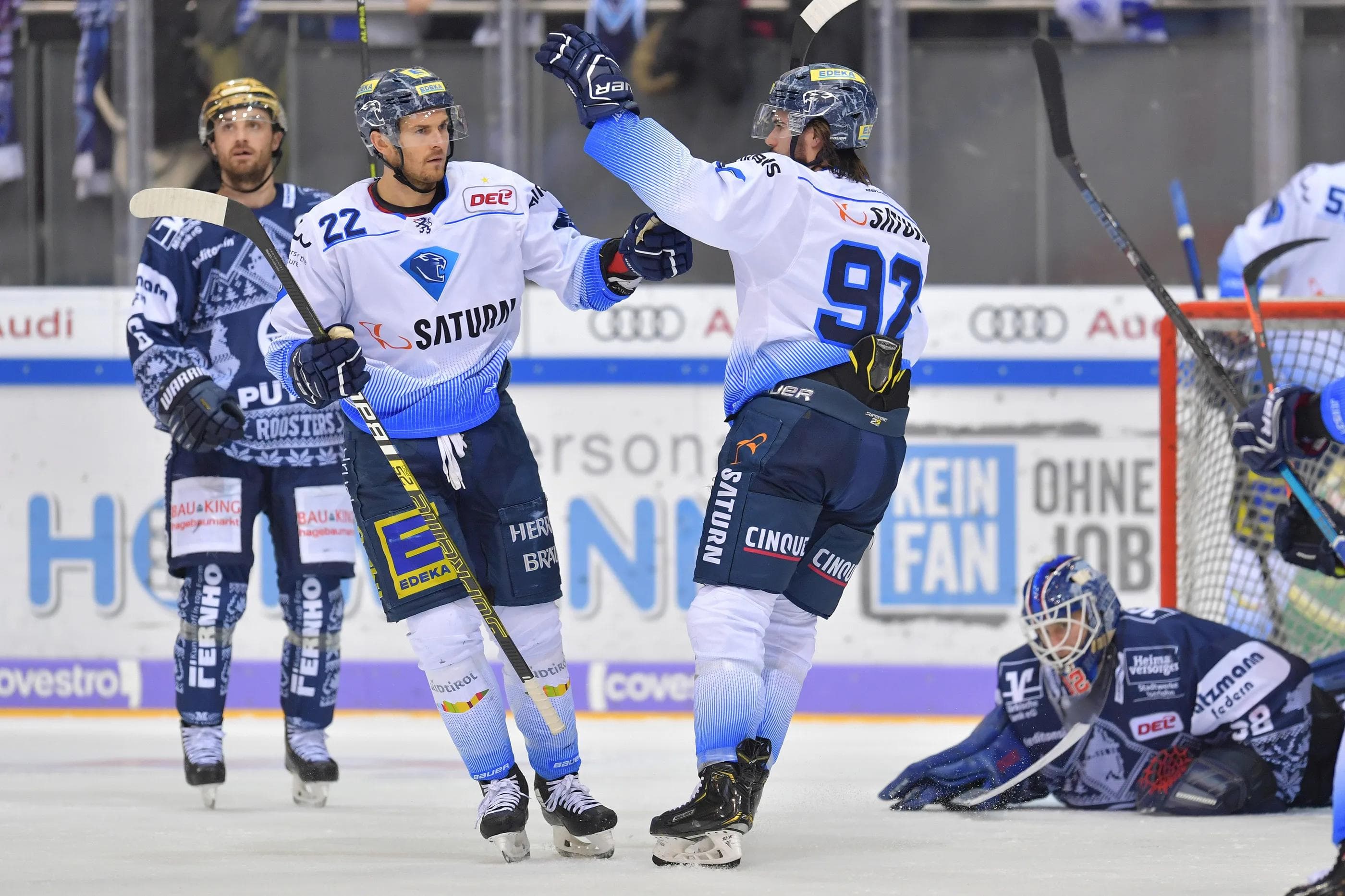 Mirko Höfflin schnürte seinen ersten Doppelpack im Trikot der Panther.
Foto: Johannes TRAUB / JT-Presse.de