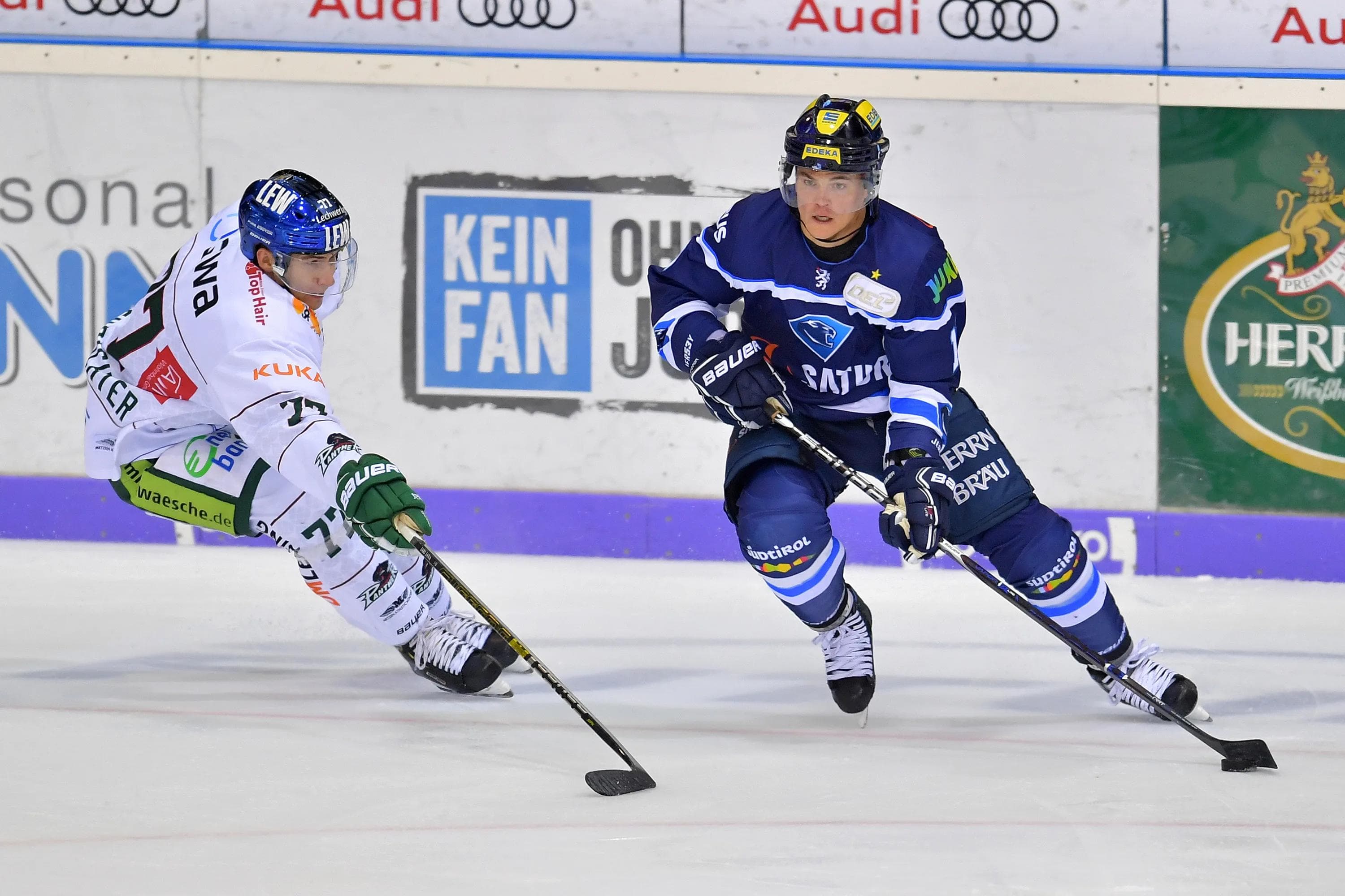 Ville Koistinen und seine Panther treten am Sonntag beim Meister an.
Foto: Johannes TRAUB / ST-Foto.de
