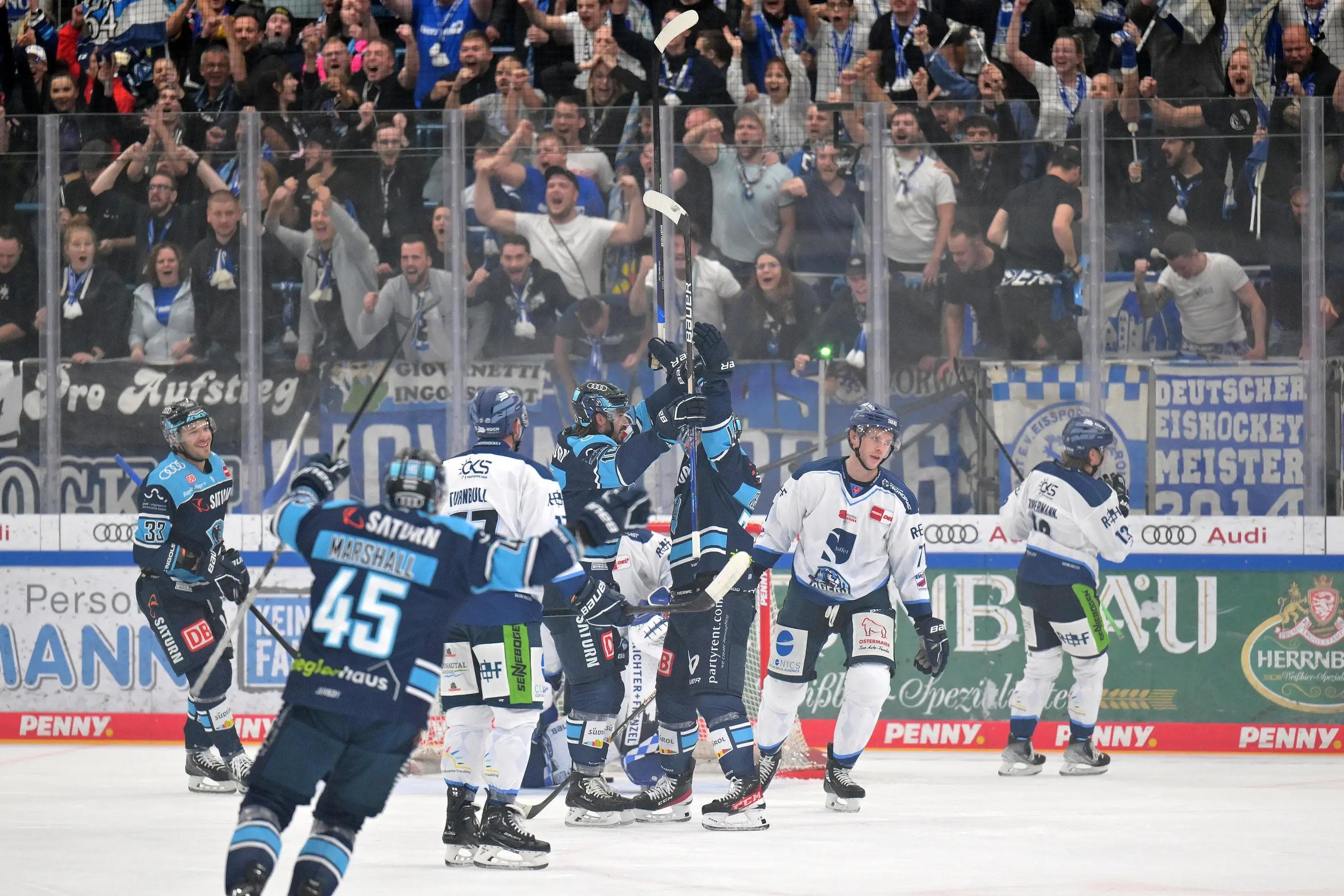 Erleben Sie die emotionale Stimmung bei den Heimspielen der Panther live im Stadion.
Foto: Johannes Traub/JT-Presse.de