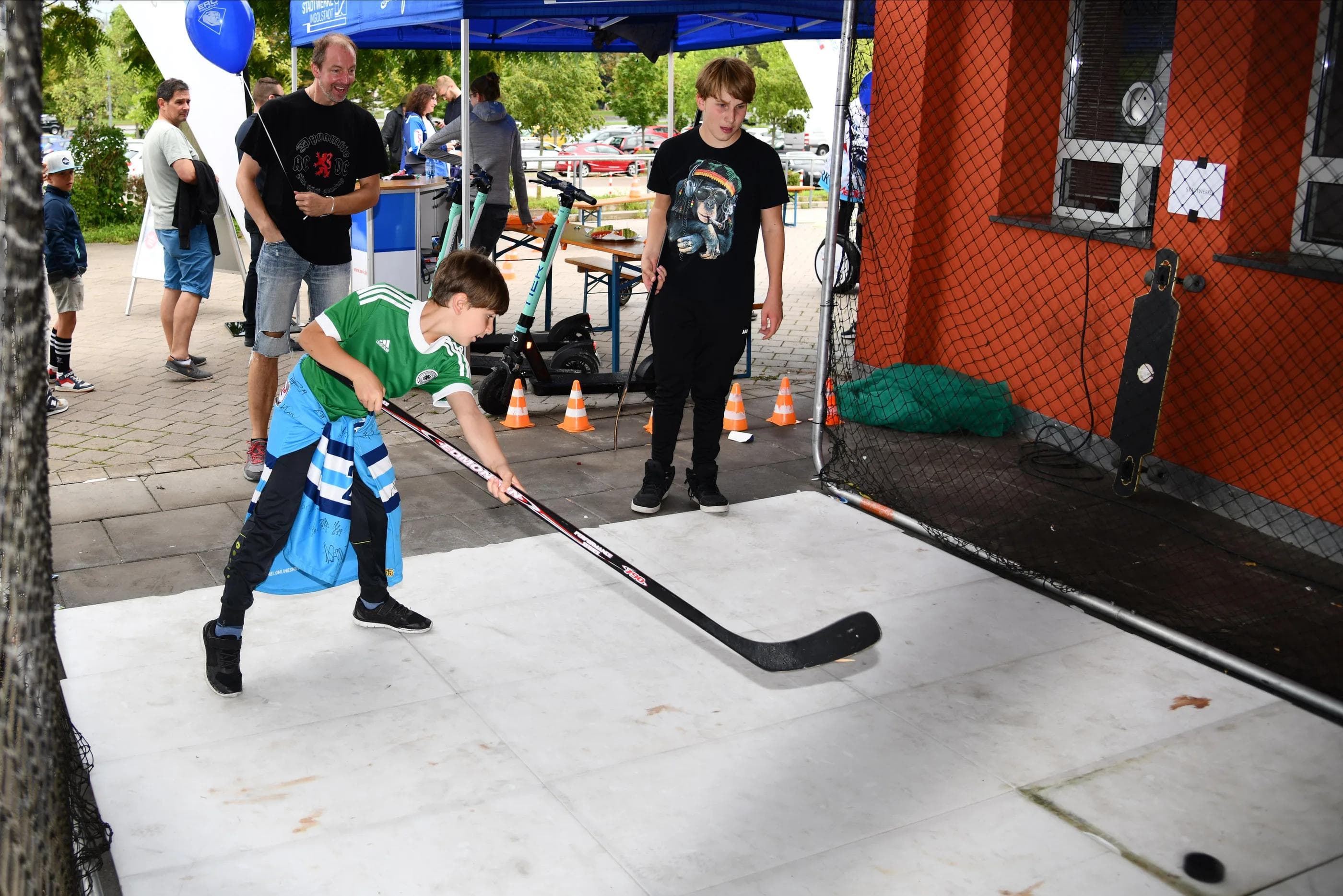 Eishockey-Simulator der Stadtwerke. Foto: JT-Presse.de / Johannes Traub