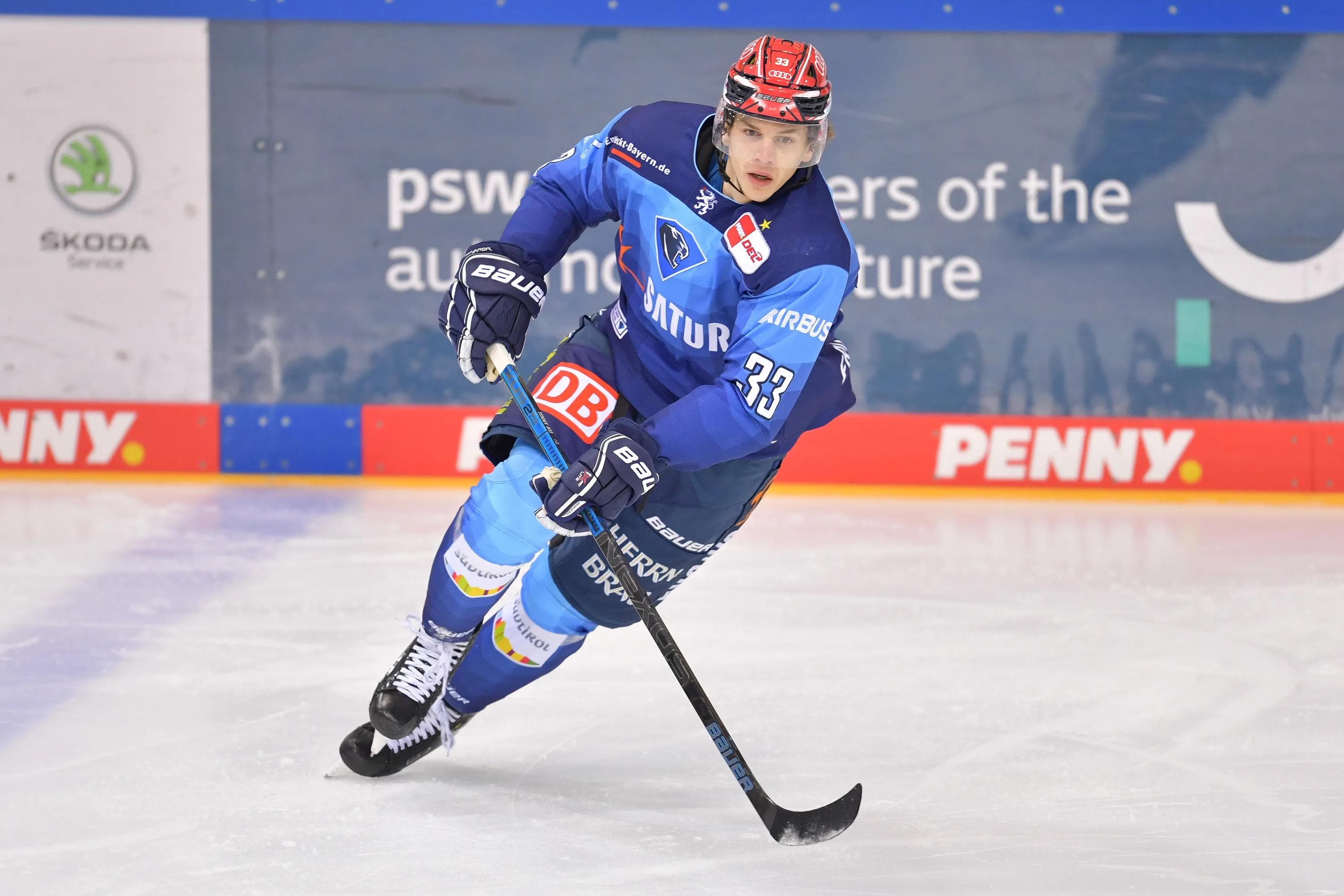Tim Wohlgemuth geht ab der Saison 2021/22 für die Adler Mannheim auf Torejagd.
Foto: Johannes TRAUB / JT-Presse.de