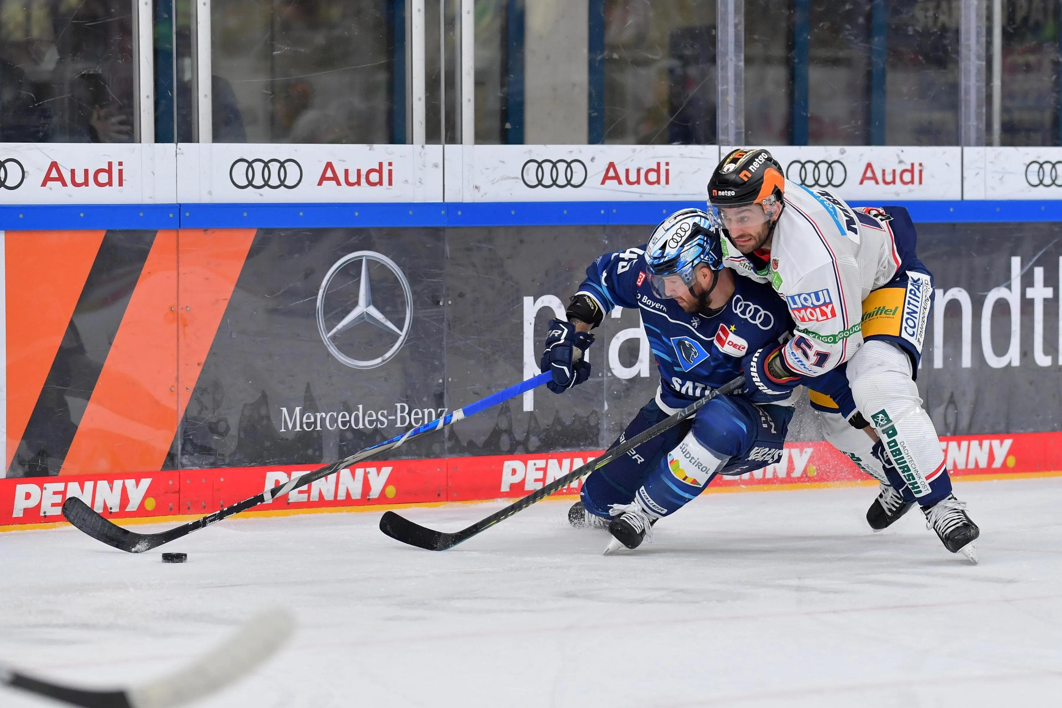 Alles reinlegen gegen den Meister. Ben Marshall und den ERC erwartet ein dicker Brocken.
Foto: Johannes Traub/JT-Presse.de