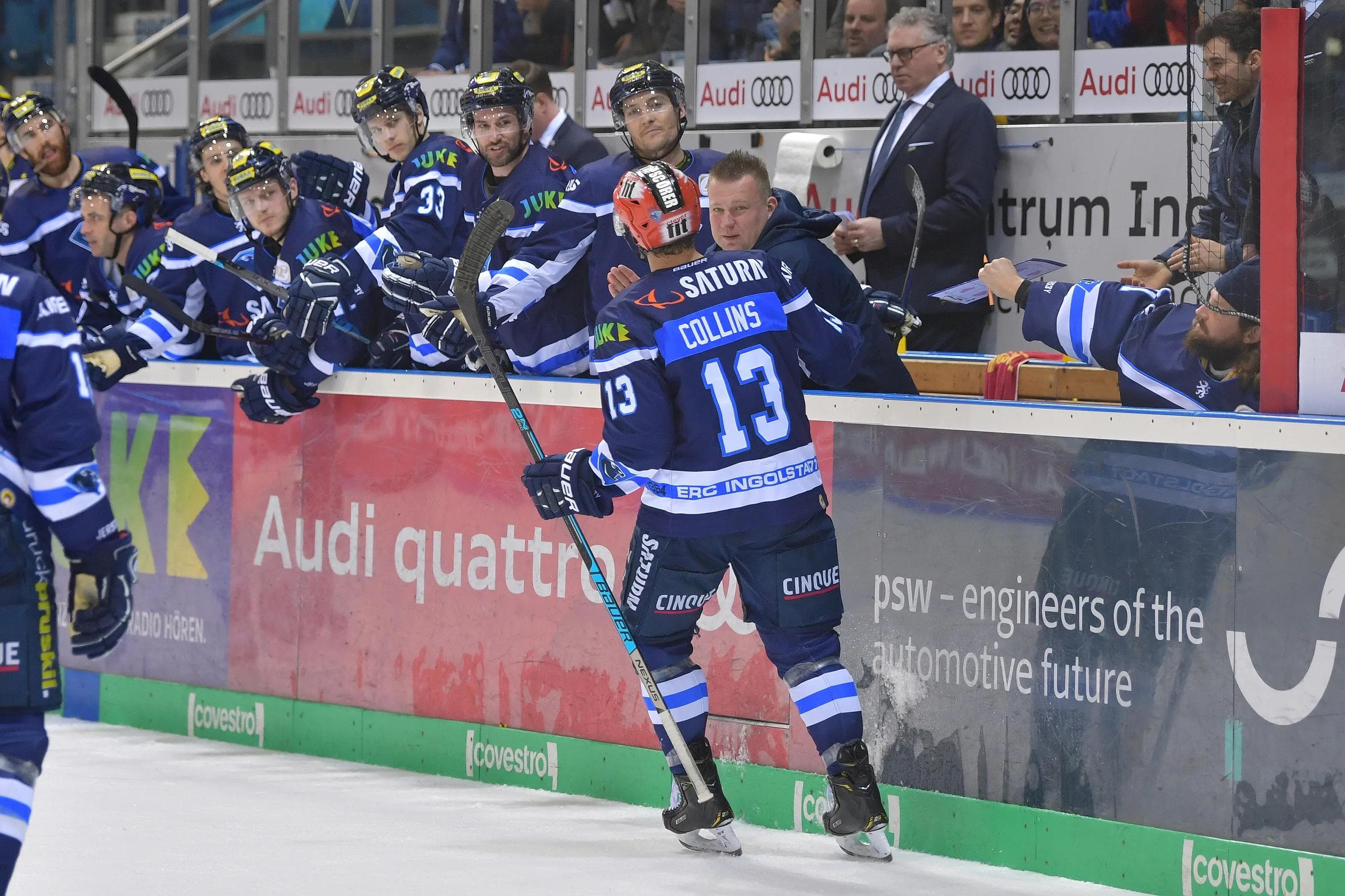 Mike Collins traf zum wichtigen 2:0.
Foto: Johannes TRAUB / ST-Foto.de