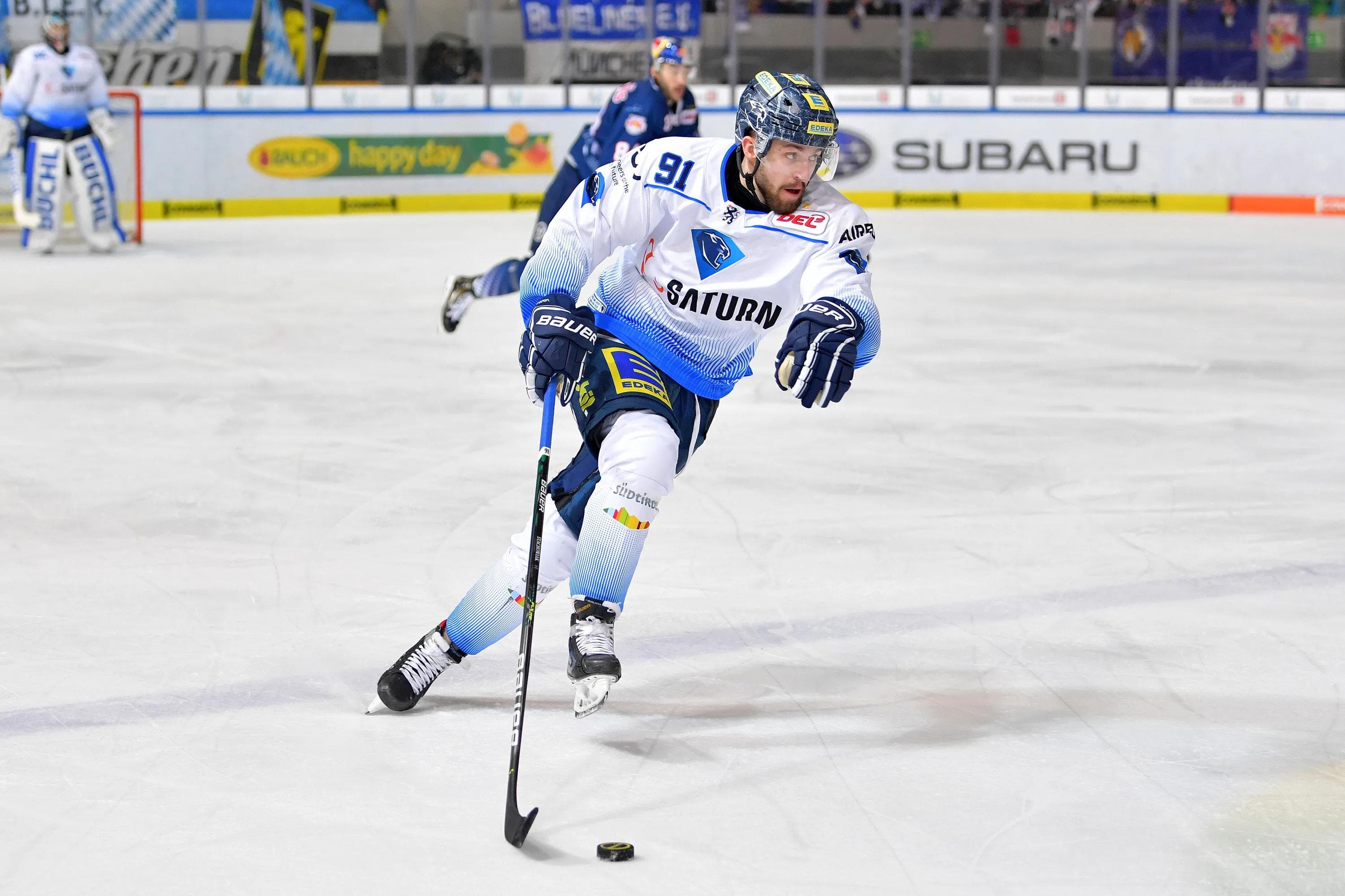 Kaum zu halten: Stürmer Wojciech Stachowiak wird seine Schnelligkeit auch weiterhin im Panther-Trikot zeigen. Foto: Johannes TRAUB / JT-Presse.de