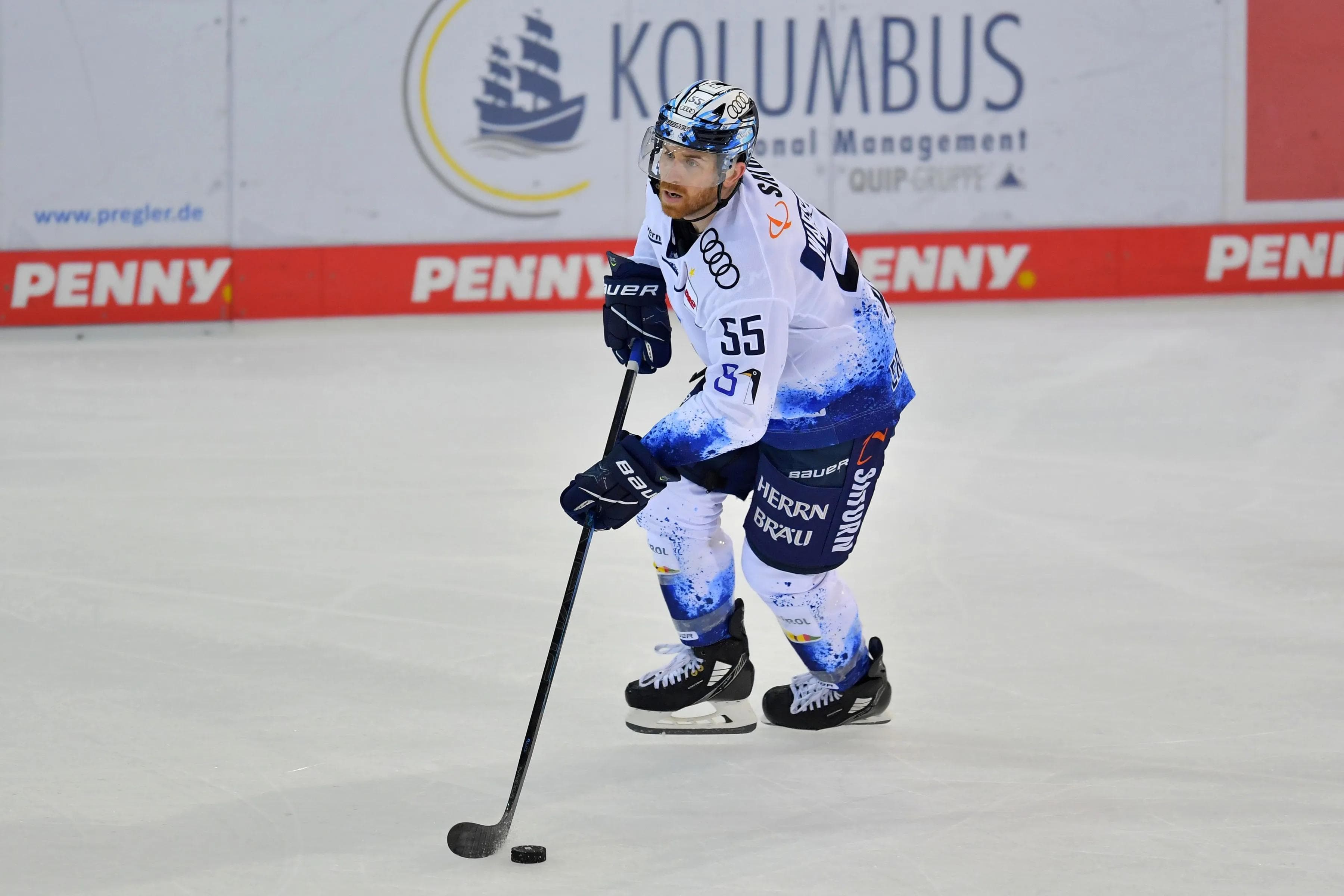 Volle Kraft voraus: David Warsofsky und die Pantehr wollen in Nürnberg den ersten Derbysieg der Saison einfahren.
Foto: Johannes Traub/JT-Presse.de