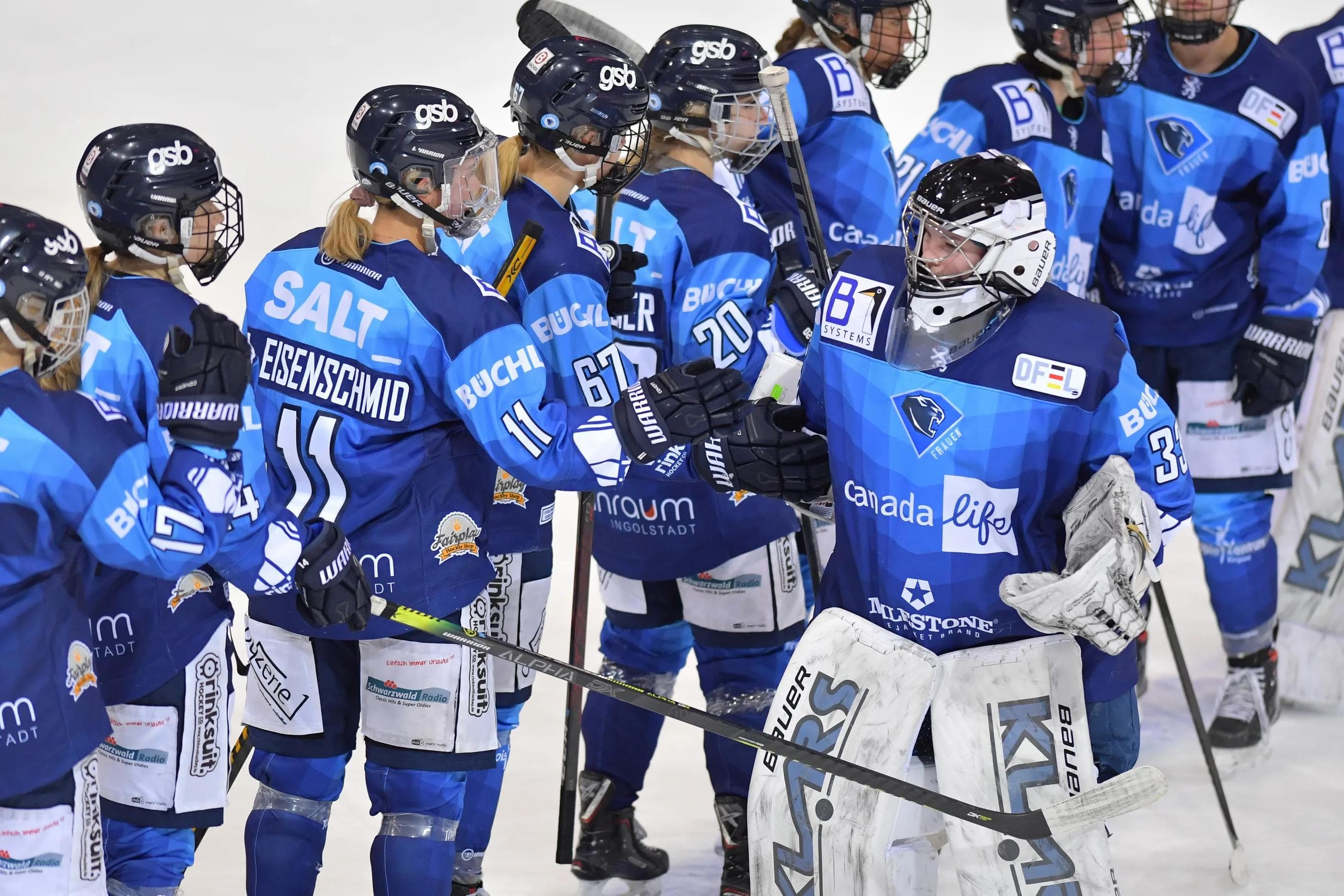 Die ERC-Frauen kämpfen am Wochenende um den Einzug in das Final Four des EWHL Supercups.
Foto: Johannes Traub/JT-Presse.de