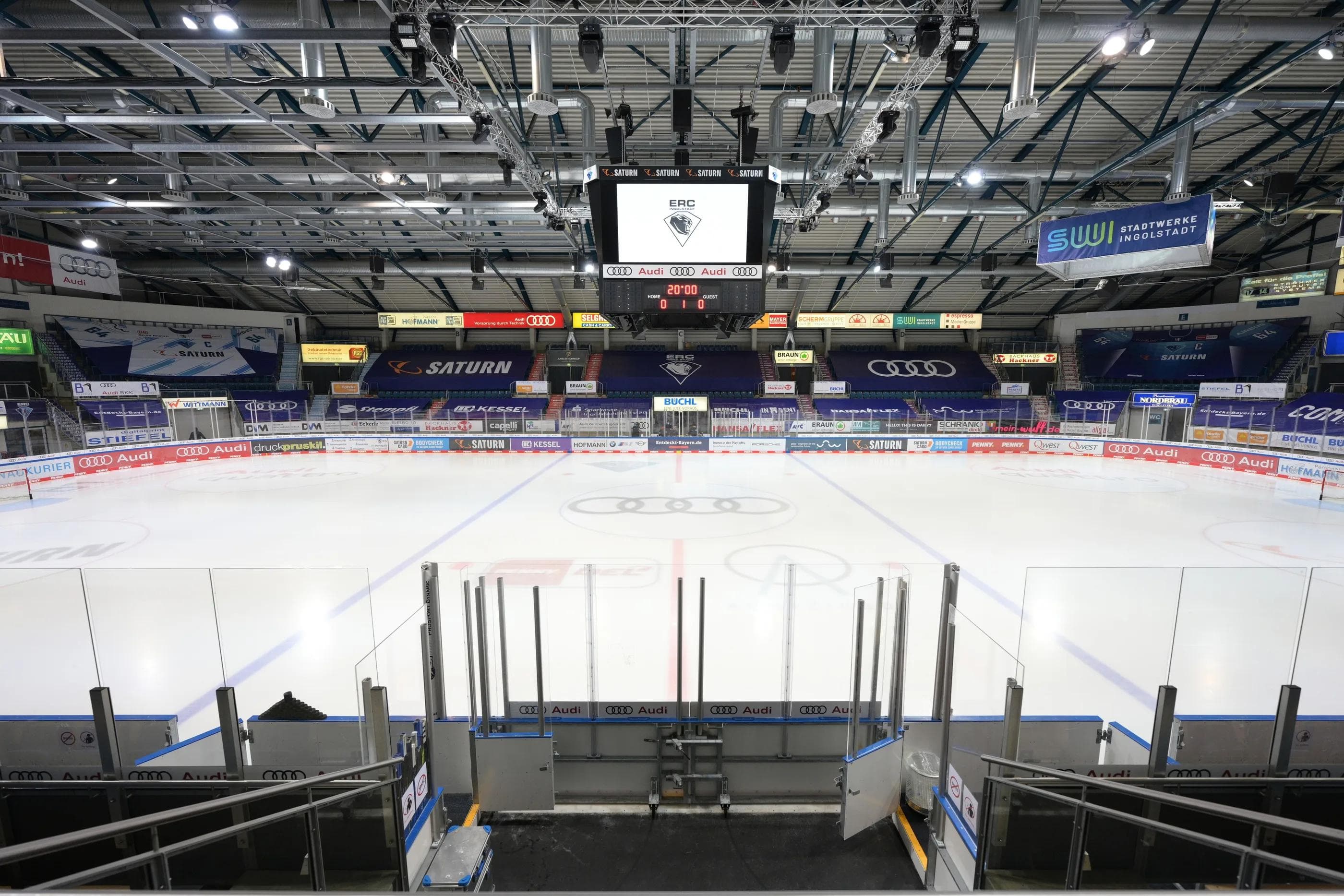 Zwei Heimspiele in der SATURN-Arena wurden verlegt.
Foto: Johannes Traub/JT-Presse.de