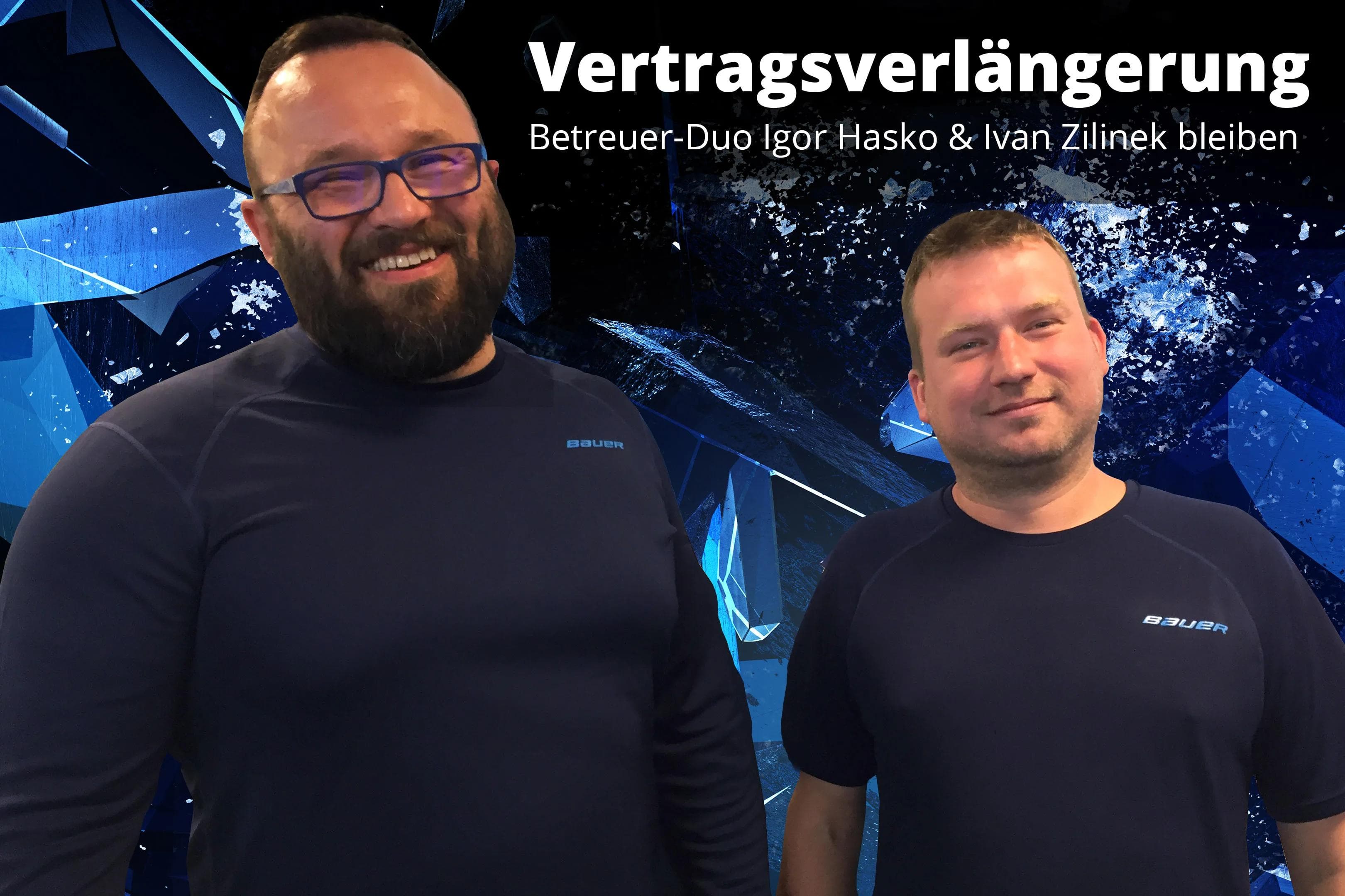 Igor Hasko (links) und Ivan Zilinek sind der technische Support für das Team.