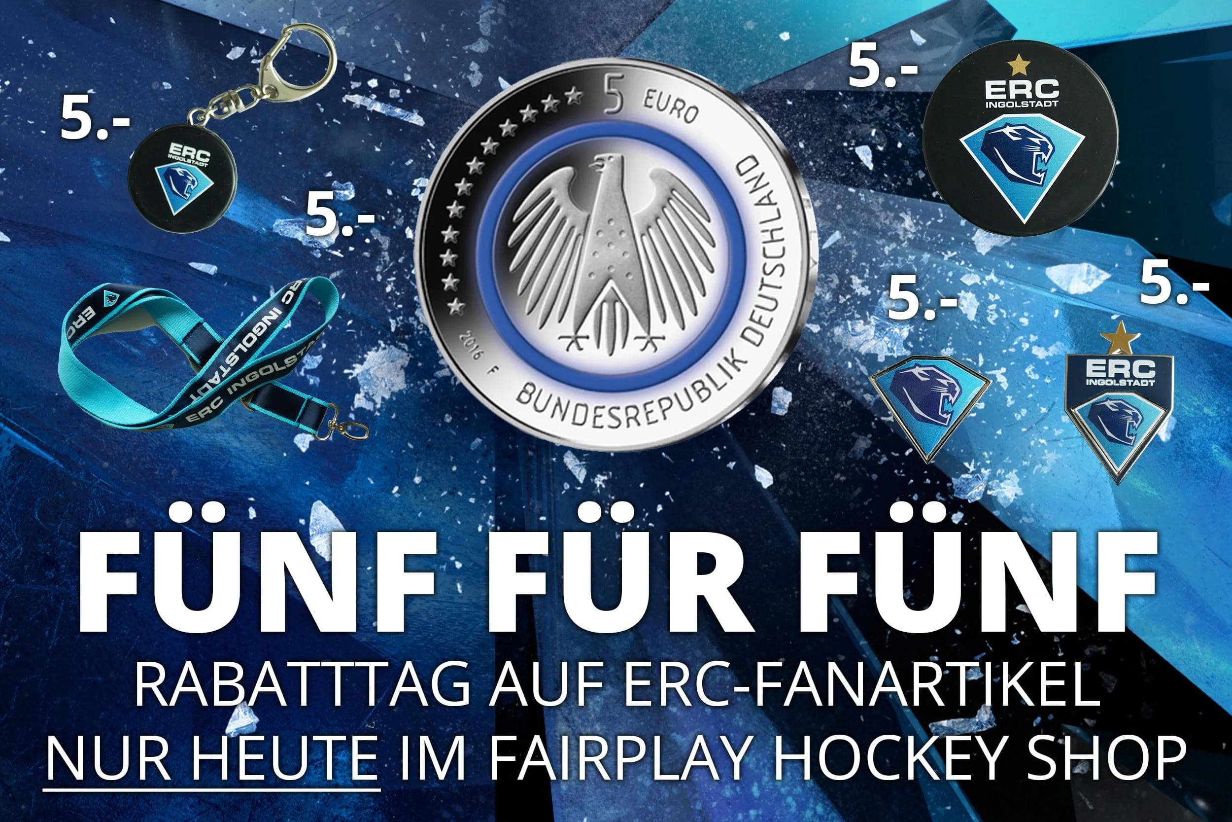 Zur Feier des Tages gibt es heute rabattierte Fanartikel im Fairplay Hockey Shop.