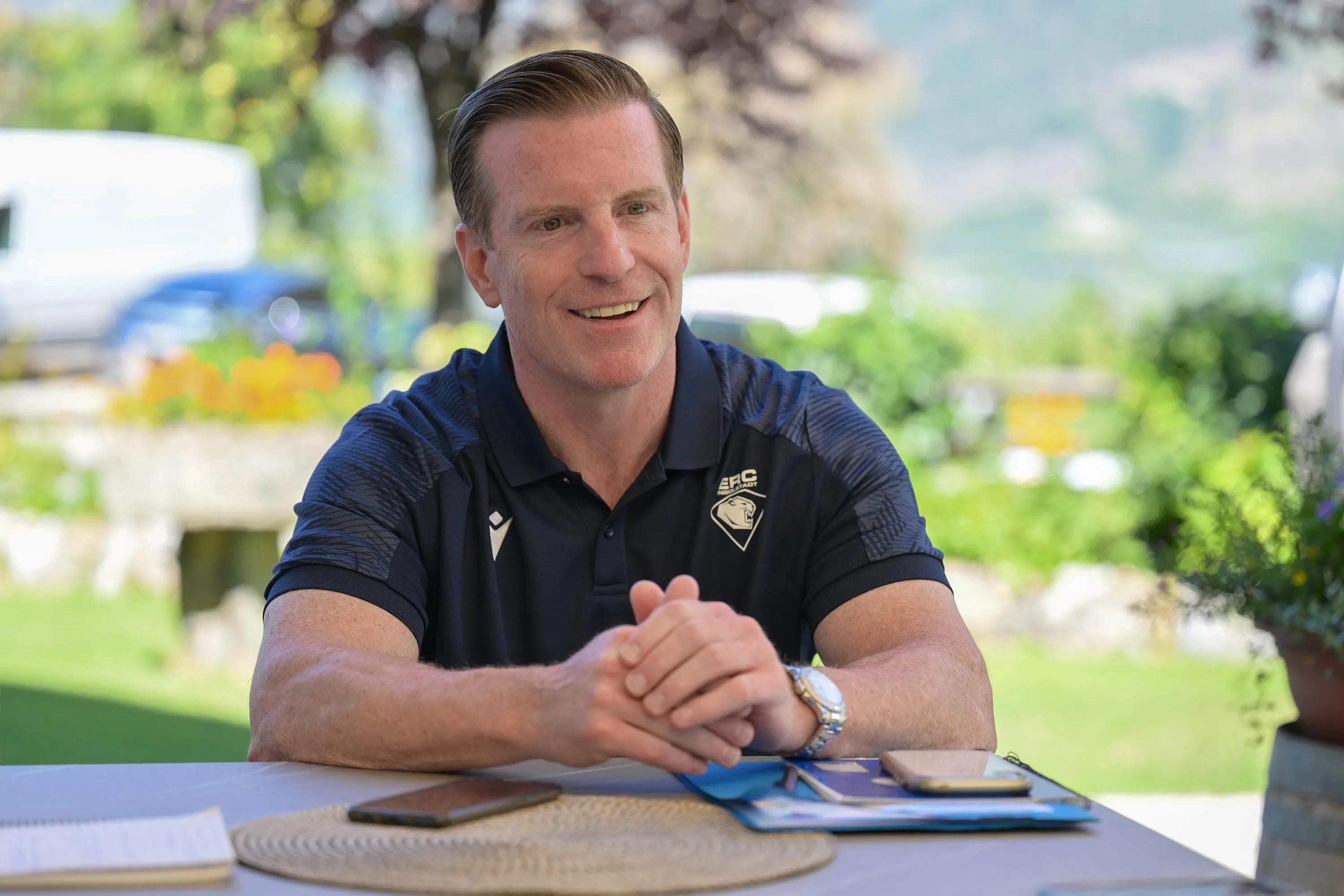 Sportdirektor Tim Regan ist am Mittwoch im IAW-Talk zu Gast.
Foto: Johannes Traub/JT-Presse.de