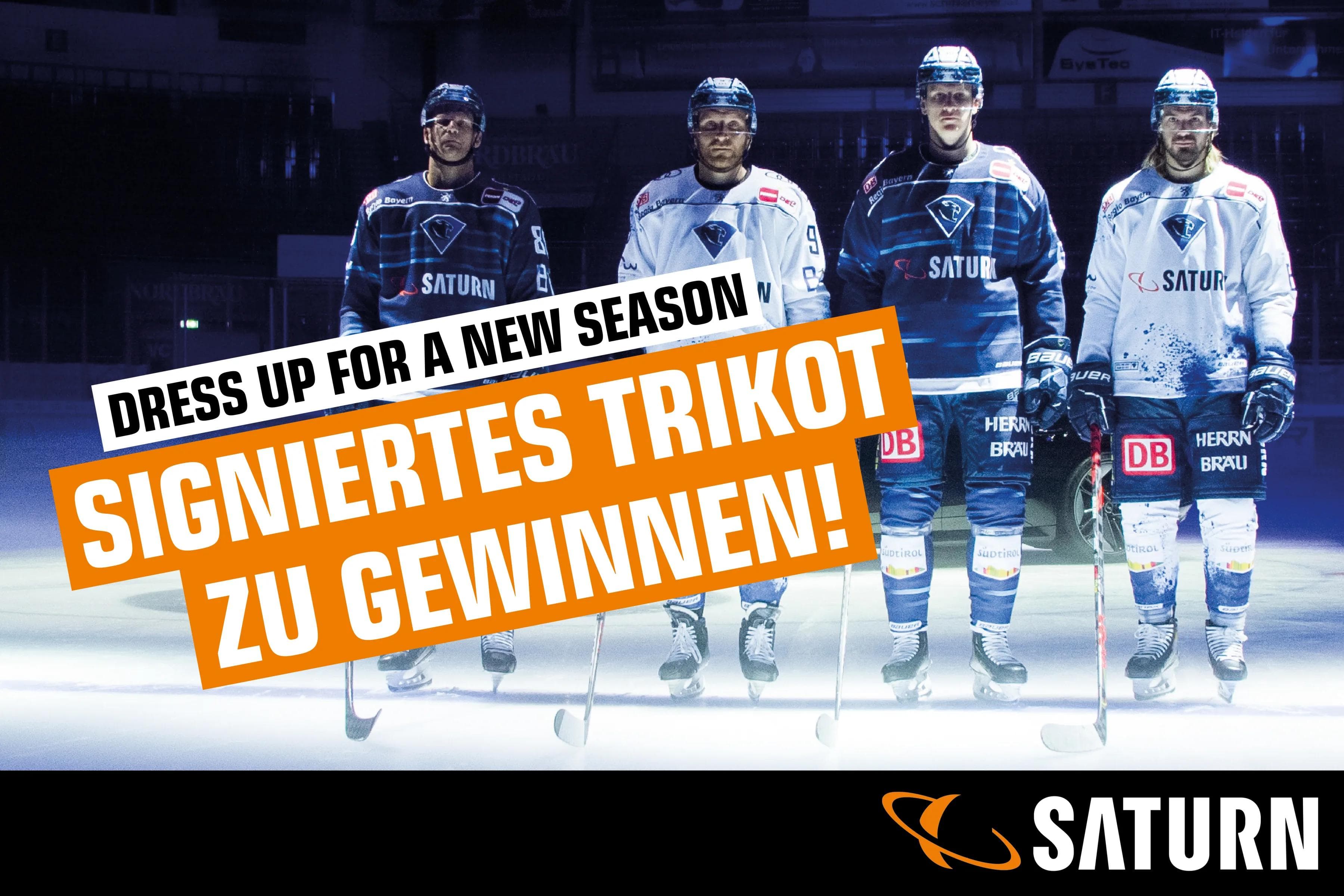 Derss up for a new season! 
Mit unserem Trikotpartner SATURN drei signierte Panther-Trikots gewinnen!