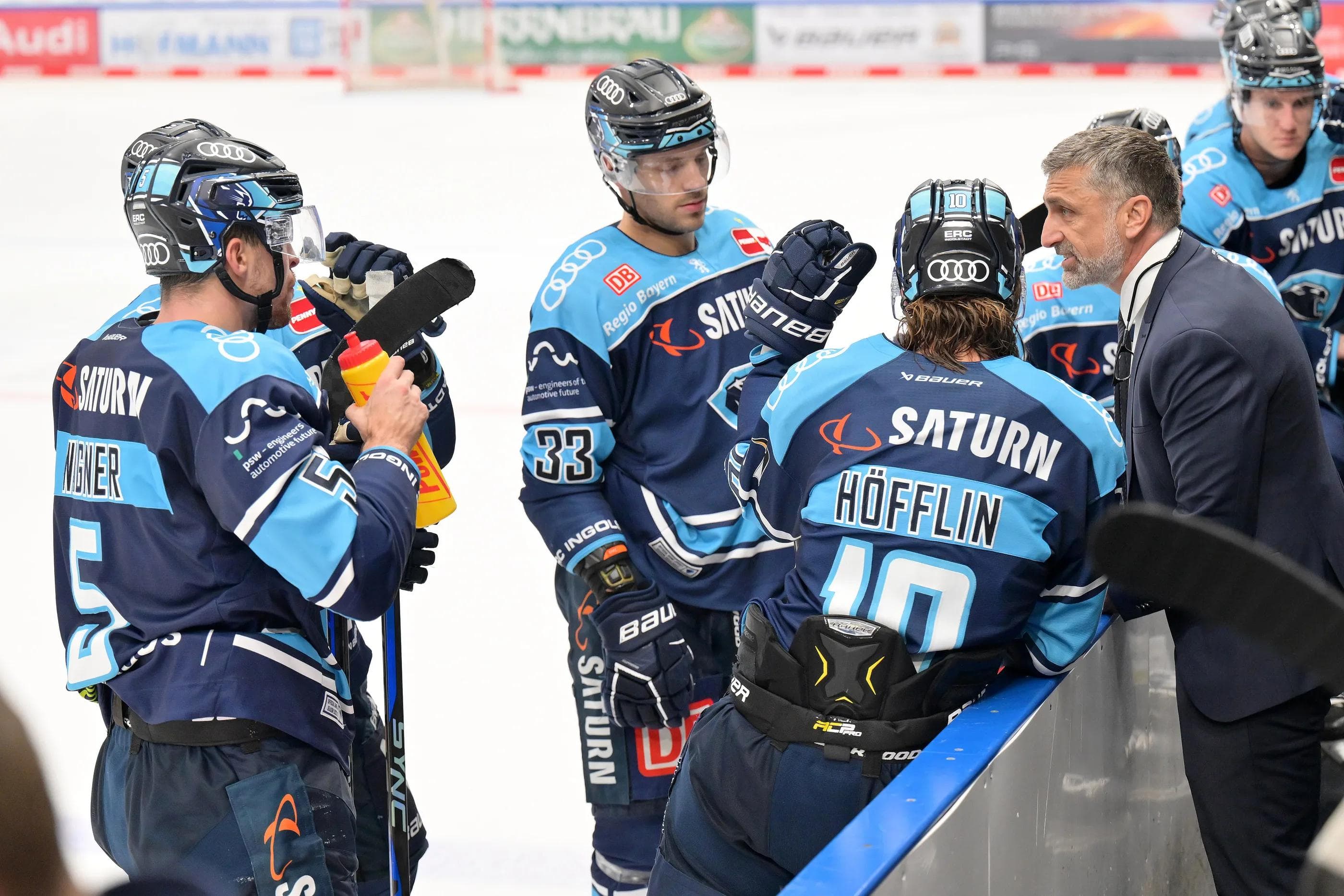 Mark French schwört sein Team darauf ein, in den letzten beiden Spielen vor der Pause nochmal alles rauszuholen.
Foto: Johannes Traub/JT-Presse.de