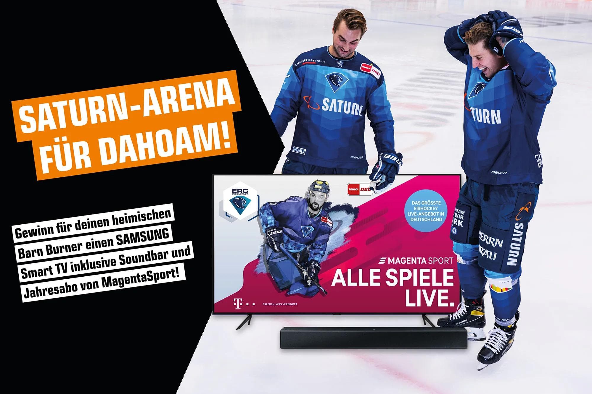 Mit SATURN einen Smart TV, eine Soundbar und ein Jahr MagentaSport gewinnen!
