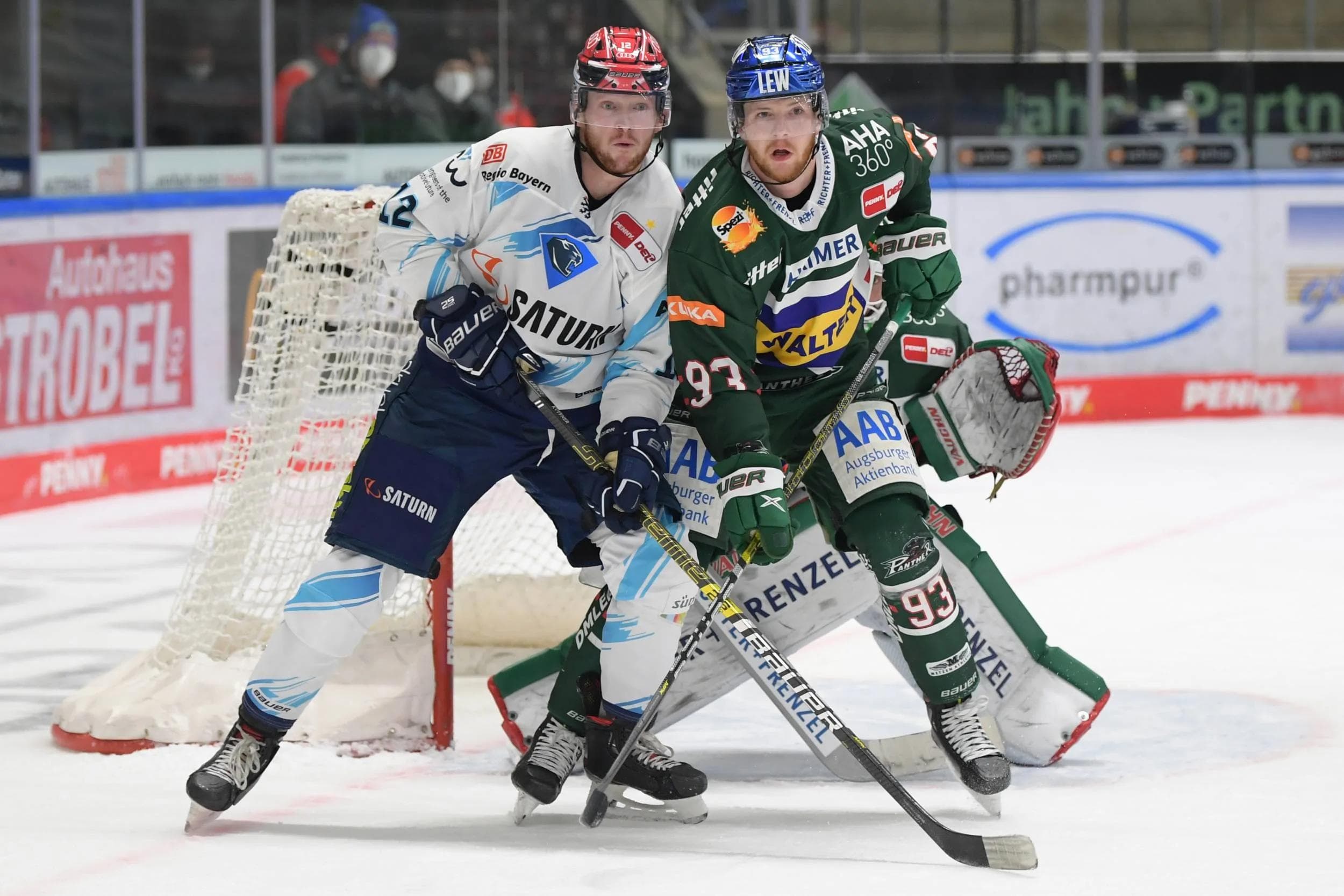 Im Panther-Derby hatte der ERC um Emil Quaas das Nachsehen.
Foto: Johannes Traub/JT-Presse.de
