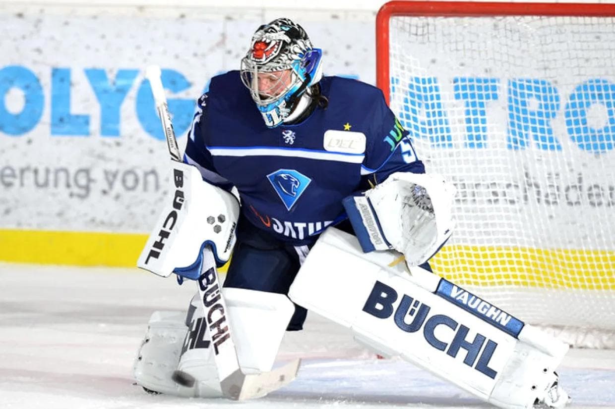 Timo Pielmeier startet morgen im Heimspiel  zwischen den Pfosten. Foto: Leipold/City-Press