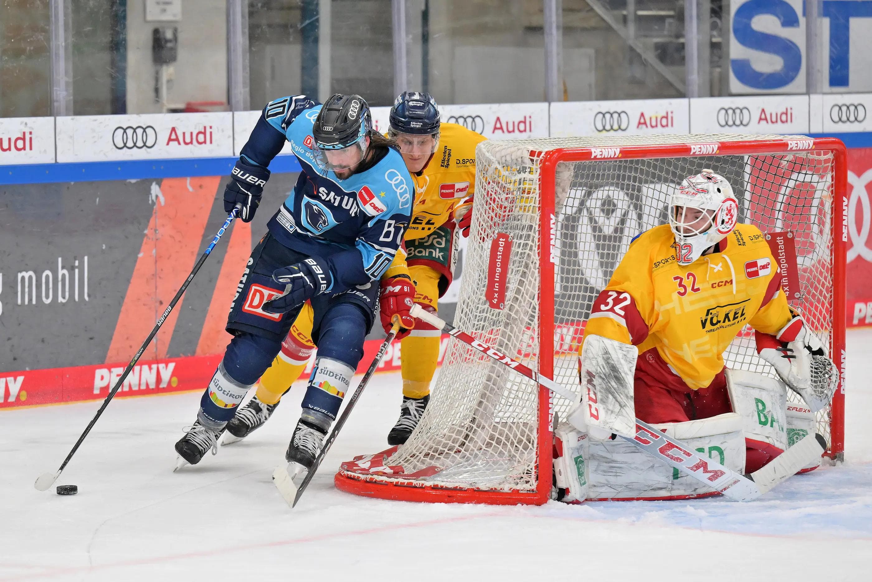 Morgen startet das Duell gegen die Düsseldorfer EG. Vier Siege sind nötig, um ins Halbfinale einzuziehen.
Foto: Johannes Traub/JT-Presse.de
