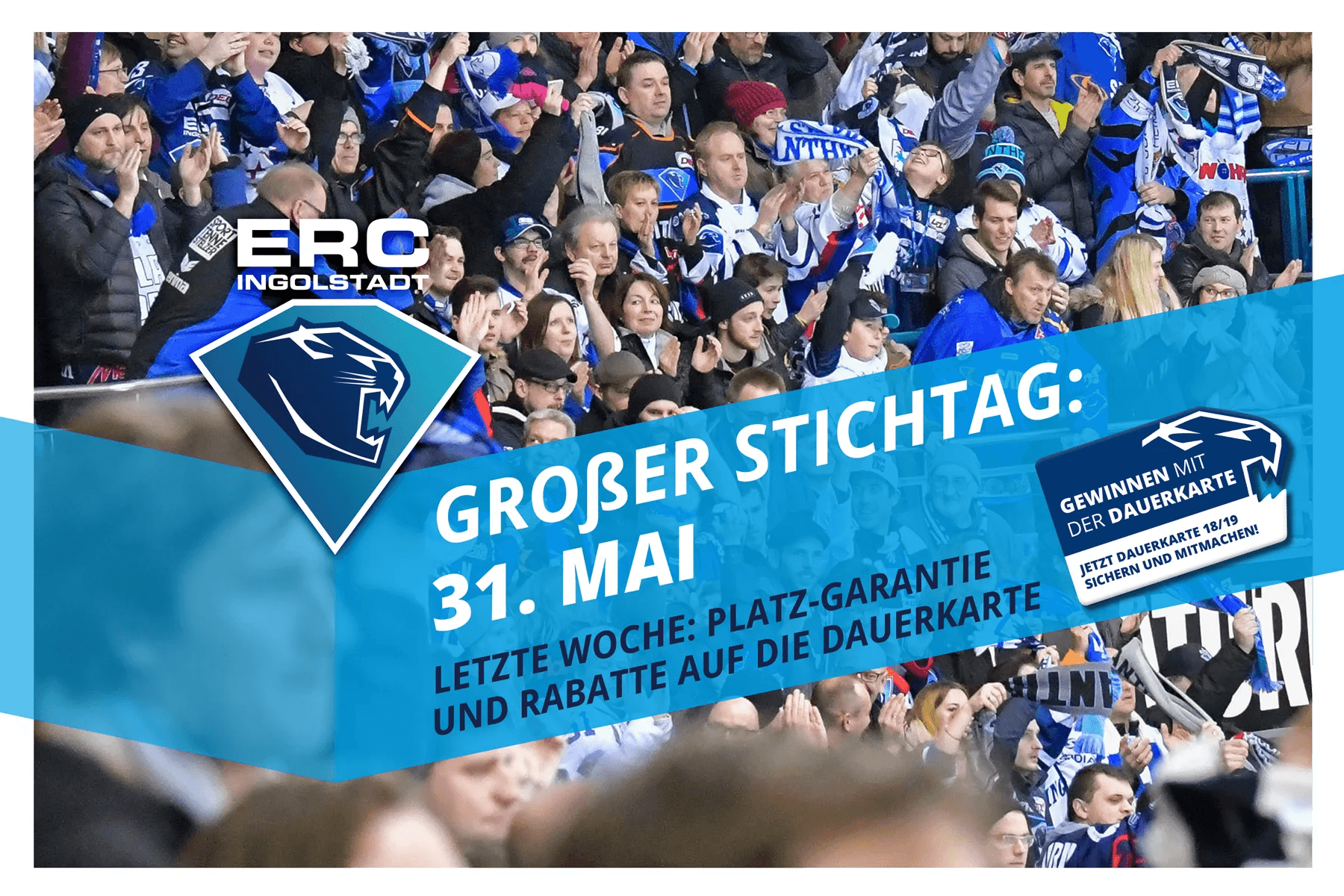 Dran denken: Noch eine Woche gibt es zwei Vorteile auf die Dauerkarte 18/19.