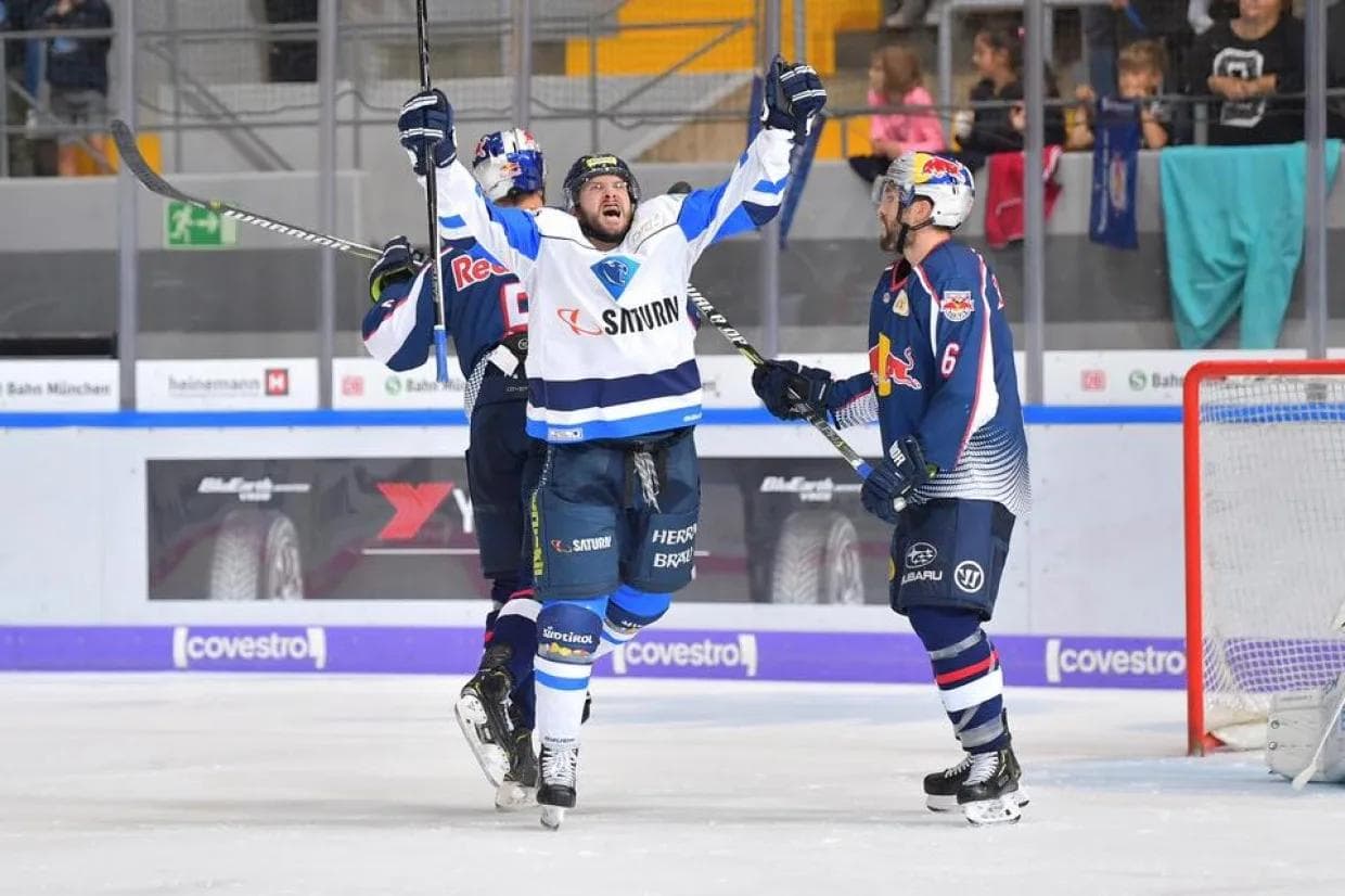 Brett Olson jubelte nach dem Tor in München sehr emotional. Foto: Traub / st-foto