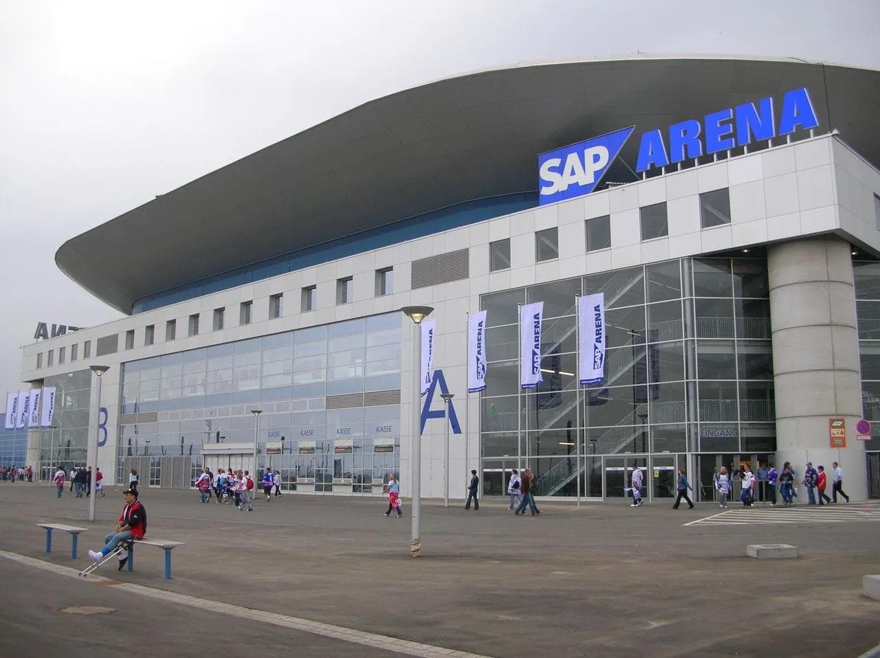 In der SAP Arena tragen die Adler Mannheim ihre Heimspiele aus. (Foto: Maze1601 , Wikipedia)