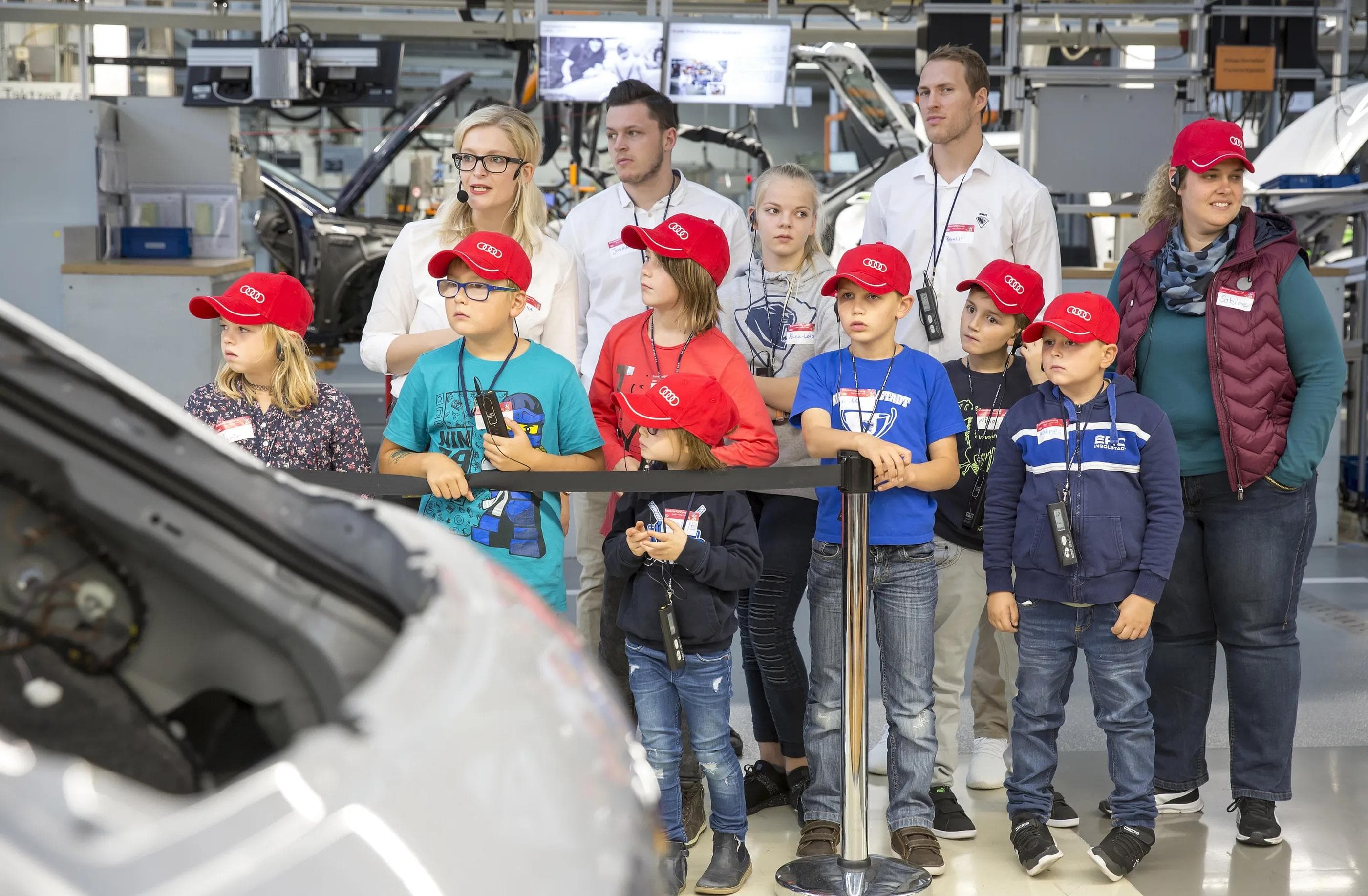 Der Xaver Kids-Club besuchte Audi. Foto: Sauer