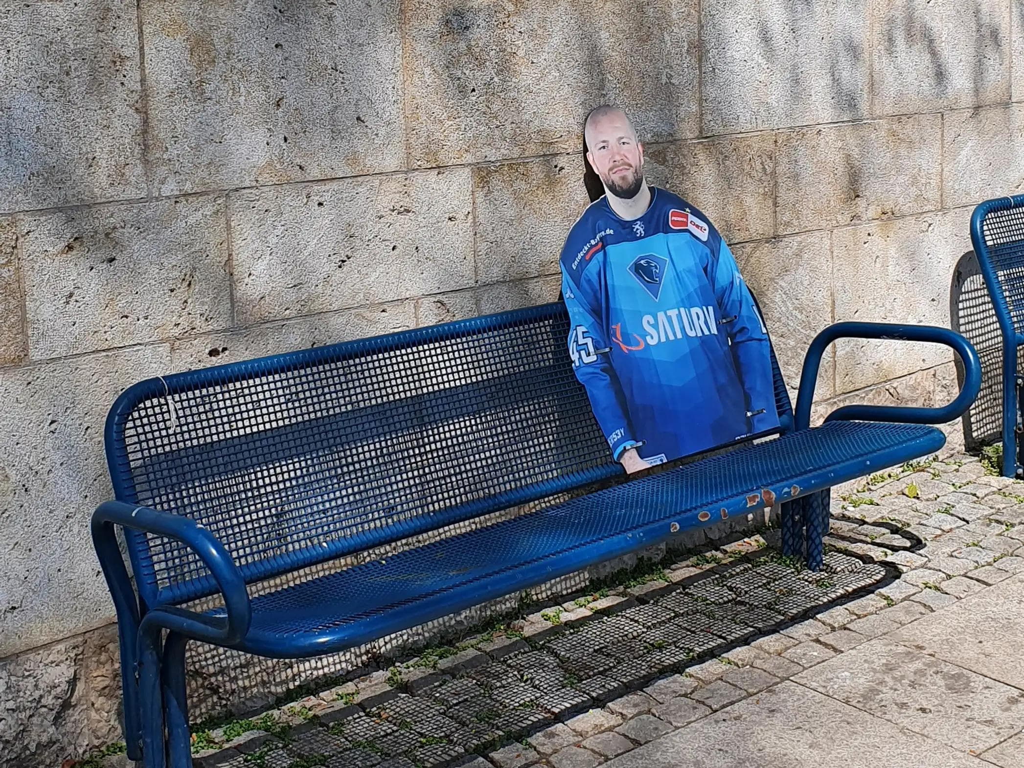 Ben Marshalls sonniges Plätzchen ist unten an der Donaulände.
